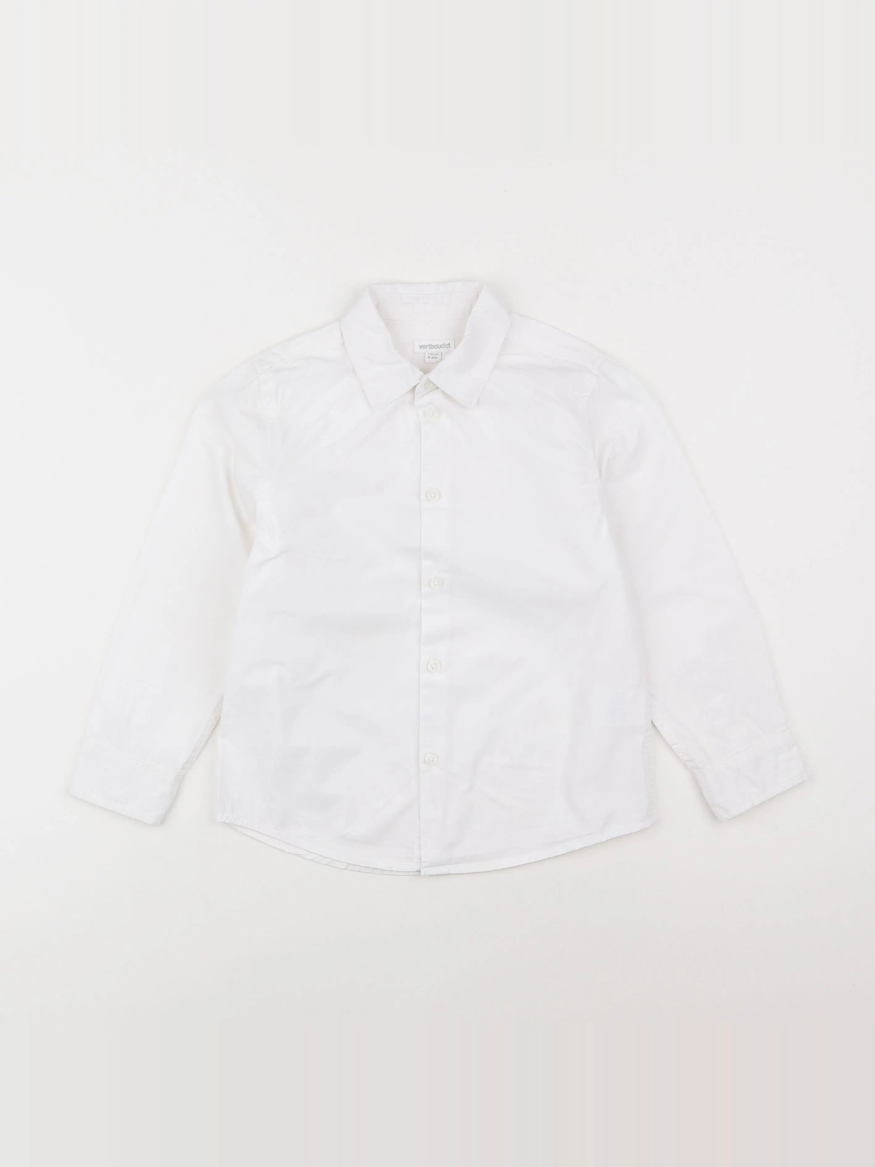 Vertbaudet - chemise blanc - 6 ans