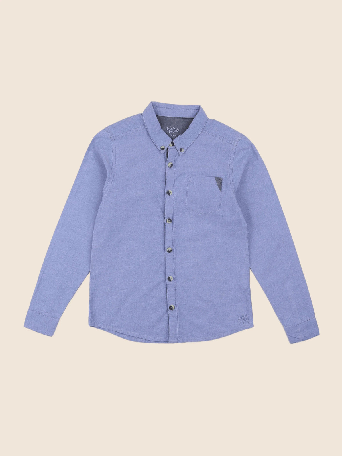 Galeries Lafayette - chemise bleu - 10 ans