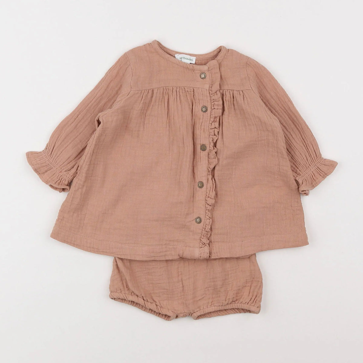 Vertbaudet - robe rose - 3 mois