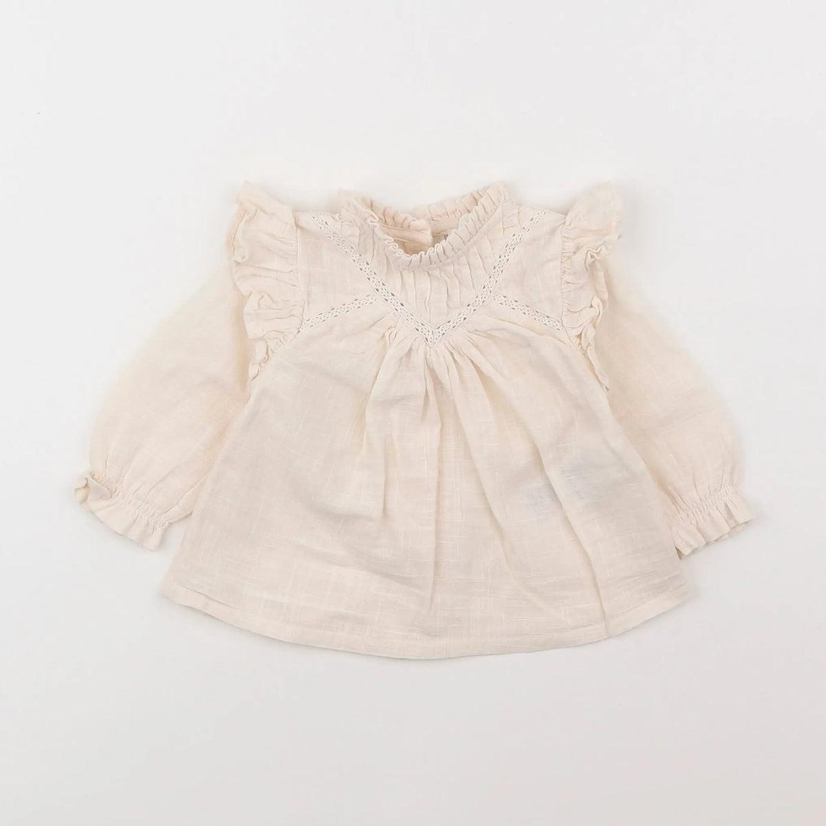 Vertbaudet - blouse beige - 3 mois