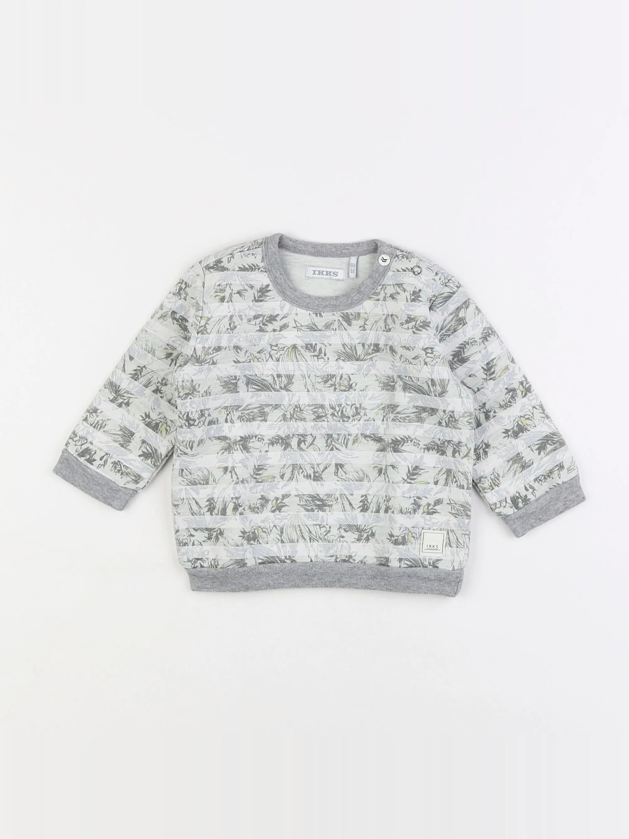 IKKS - sweat vert - 6 mois