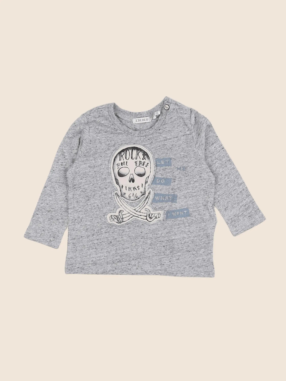 IKKS - tee-shirt gris - 6 mois