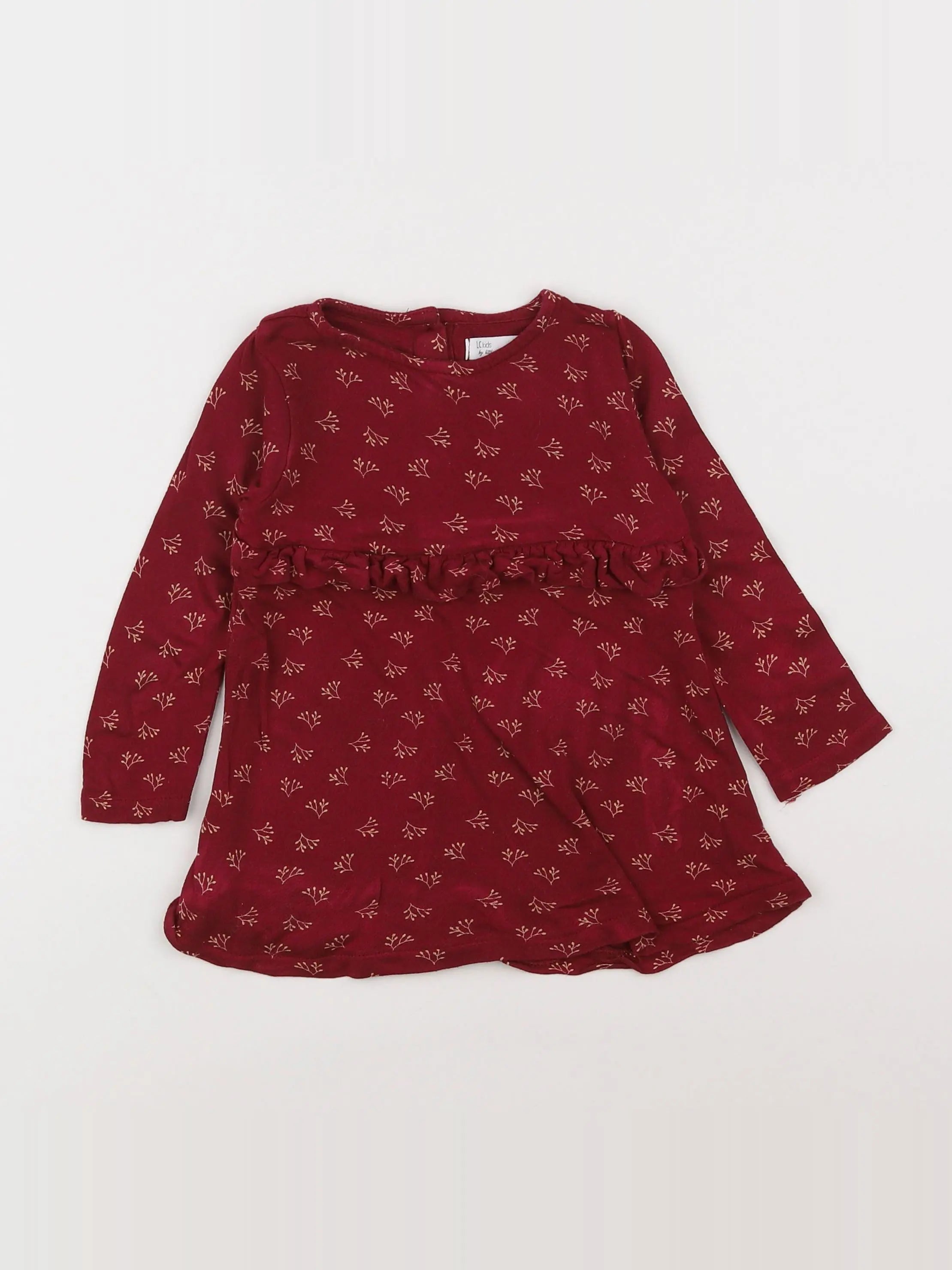 Little Cigogne - blouse rouge - 18 mois