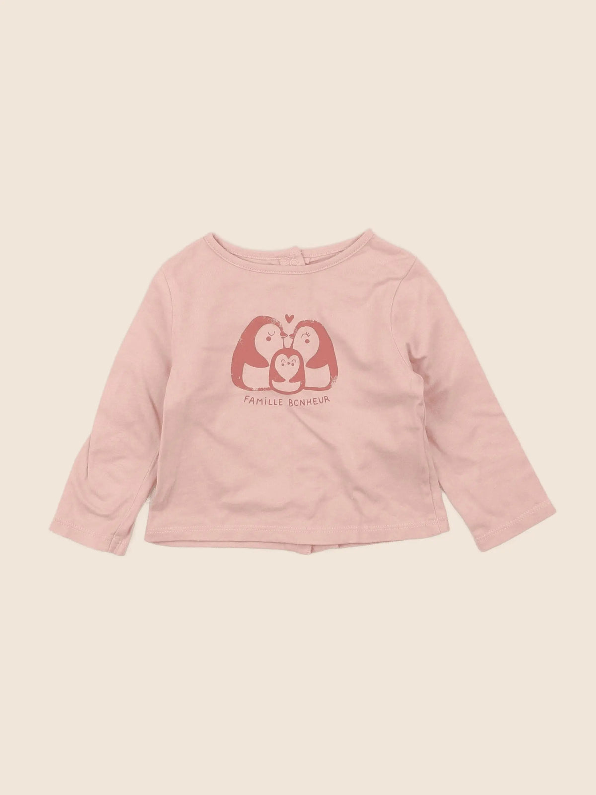 Vertbaudet - tee-shirt rose - 6 mois