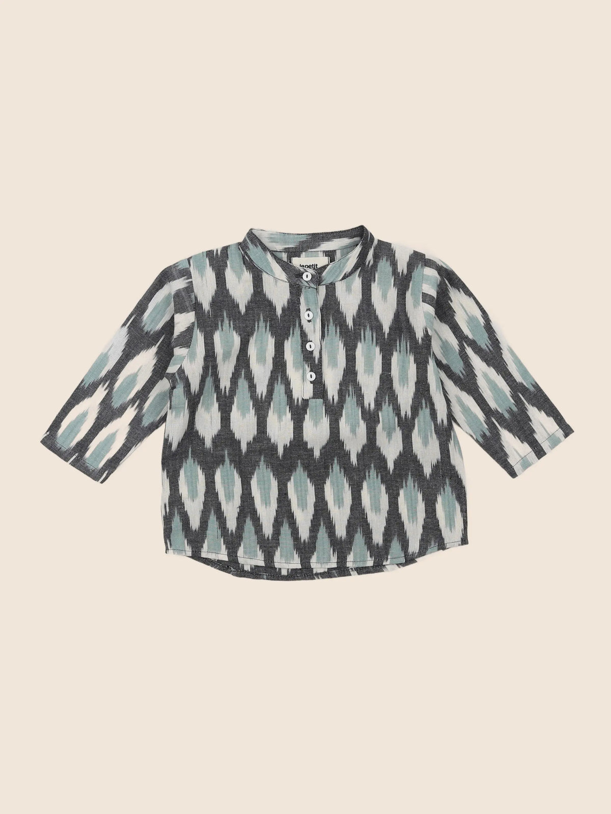 Lucas du Tertre - chemise noir - 6/9 mois