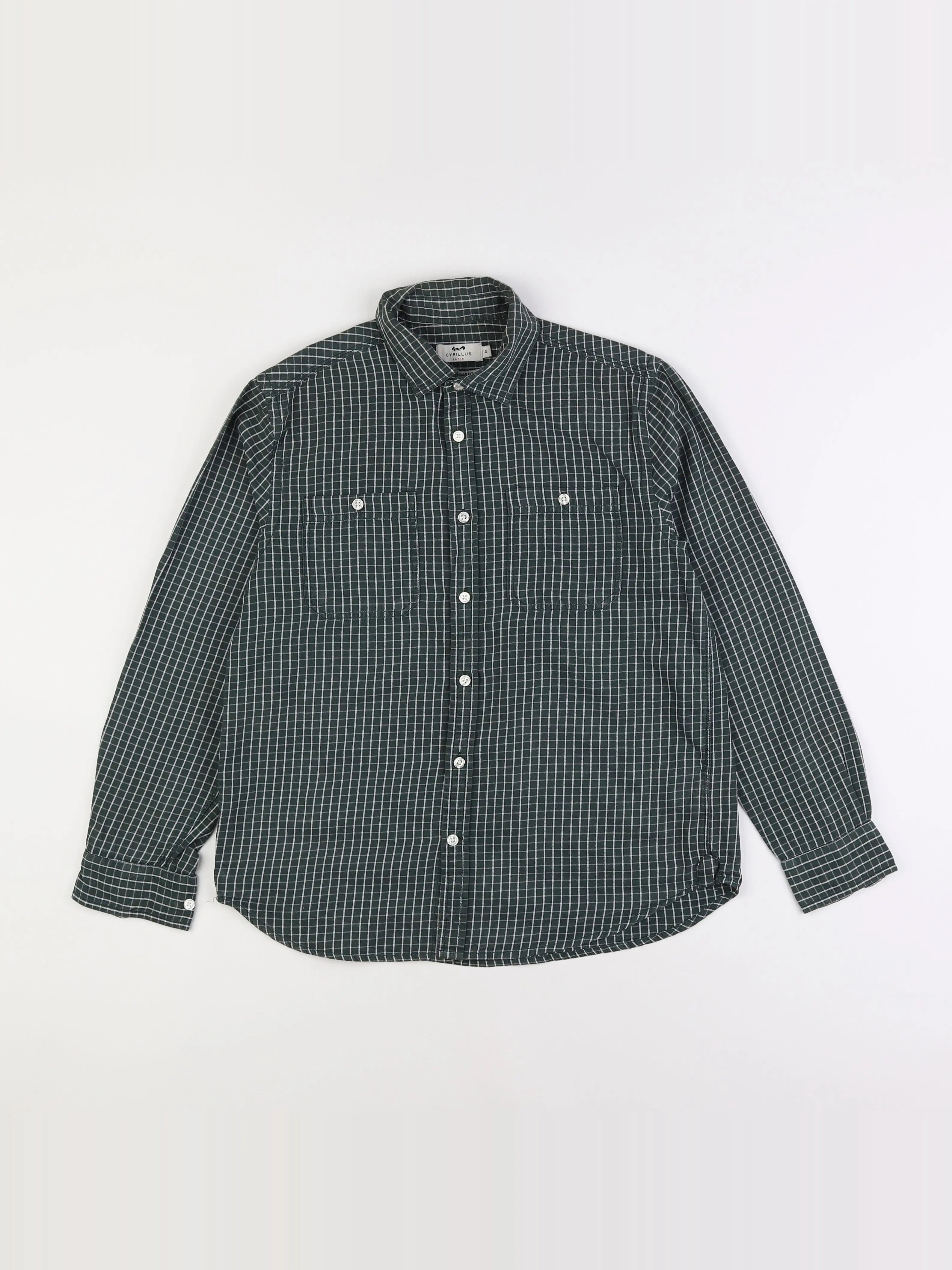 Cyrillus - chemise vert - 12 ans