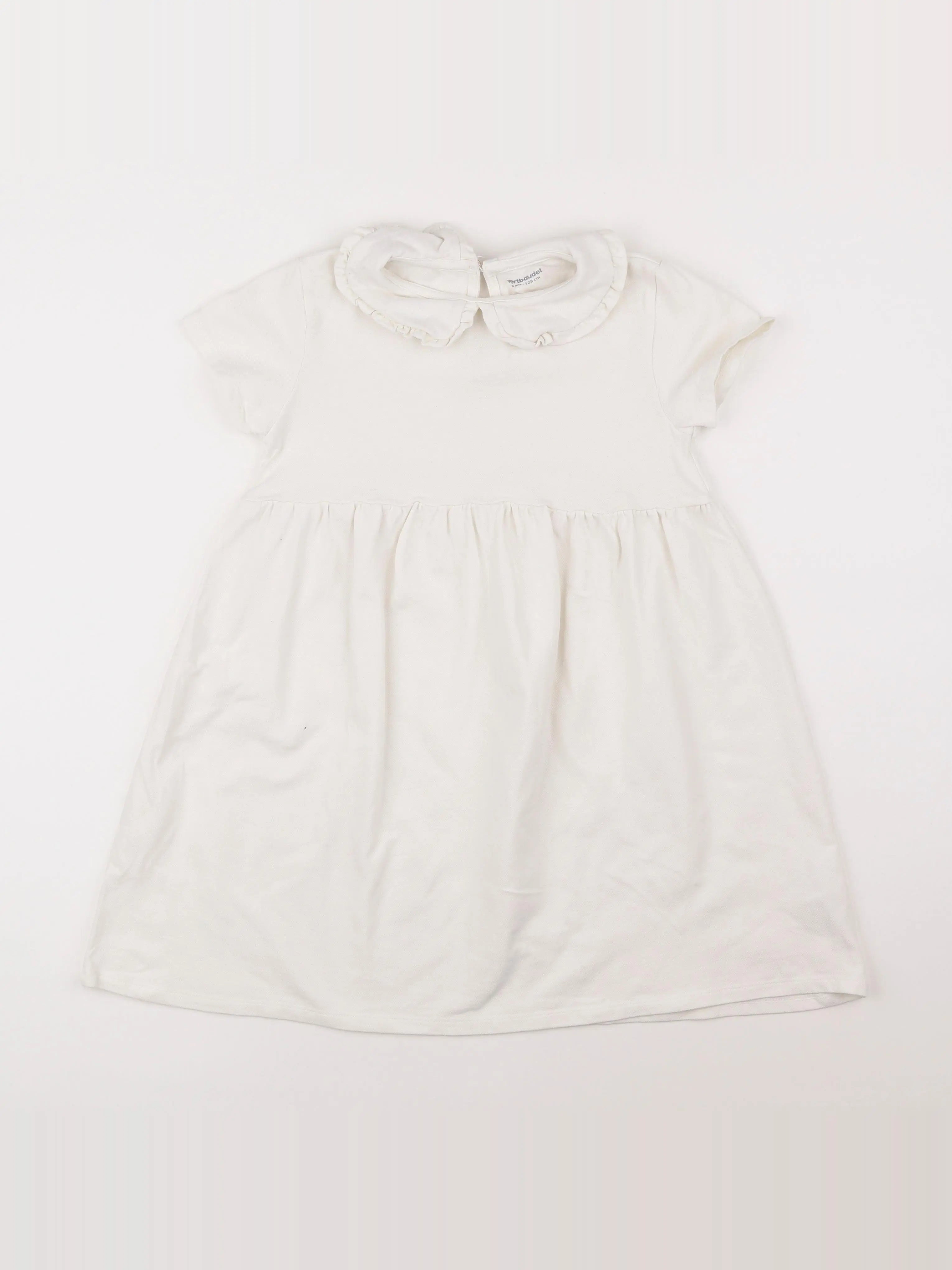 Vertbaudet - robe blanc - 8 ans