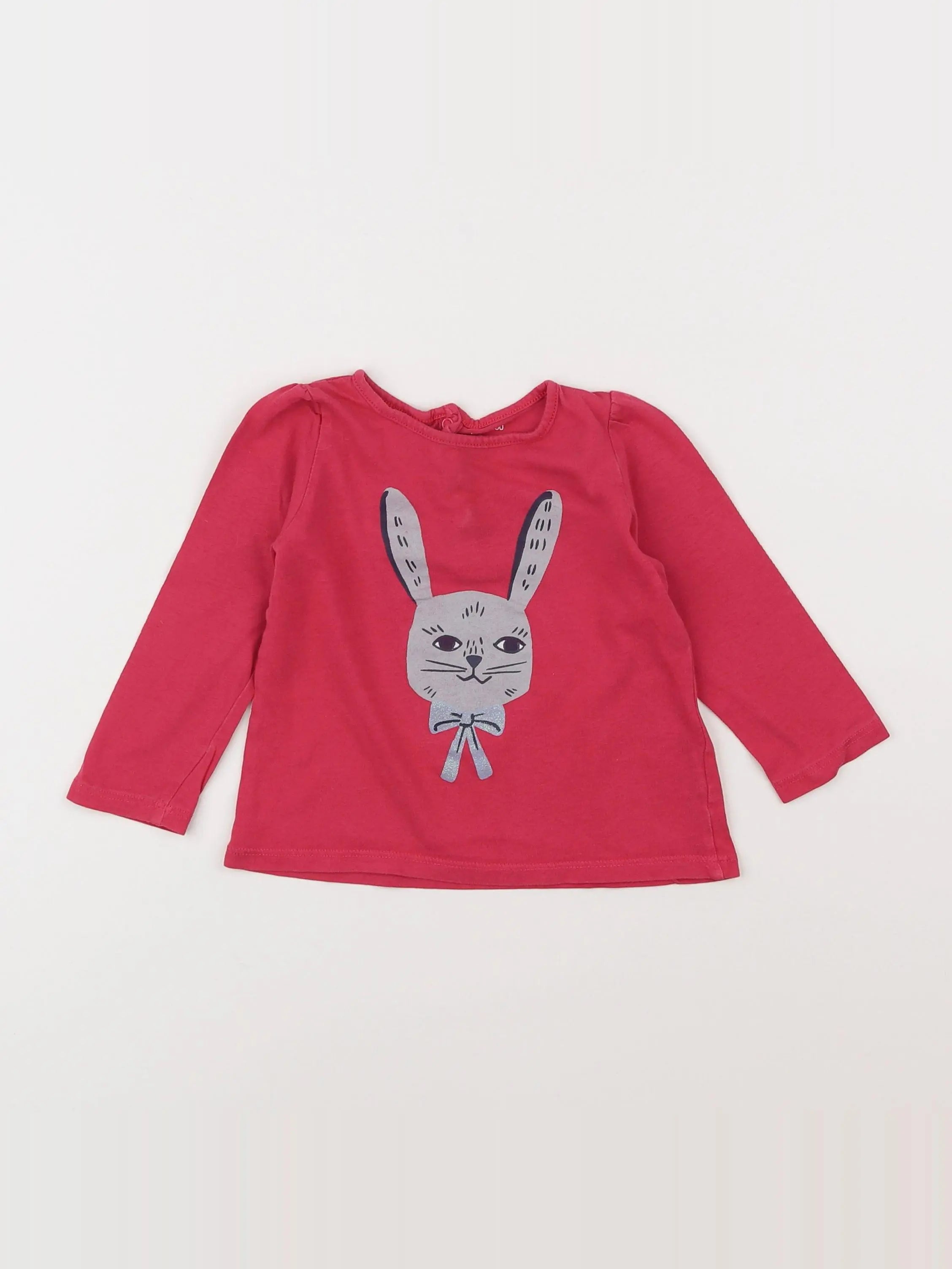 Boutchou - tee-shirt rose - 12 mois