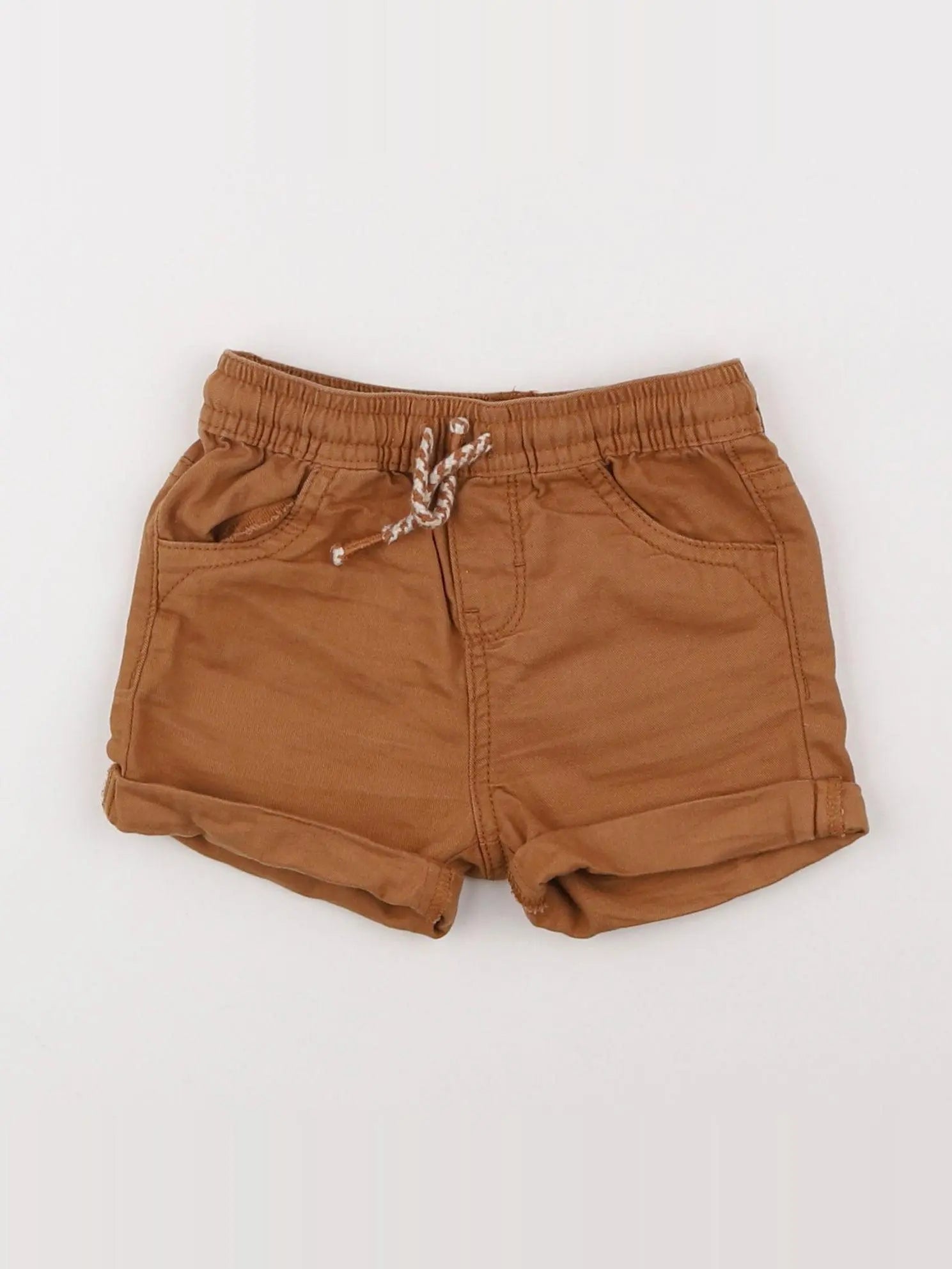 Vertbaudet - short marron - 12 mois