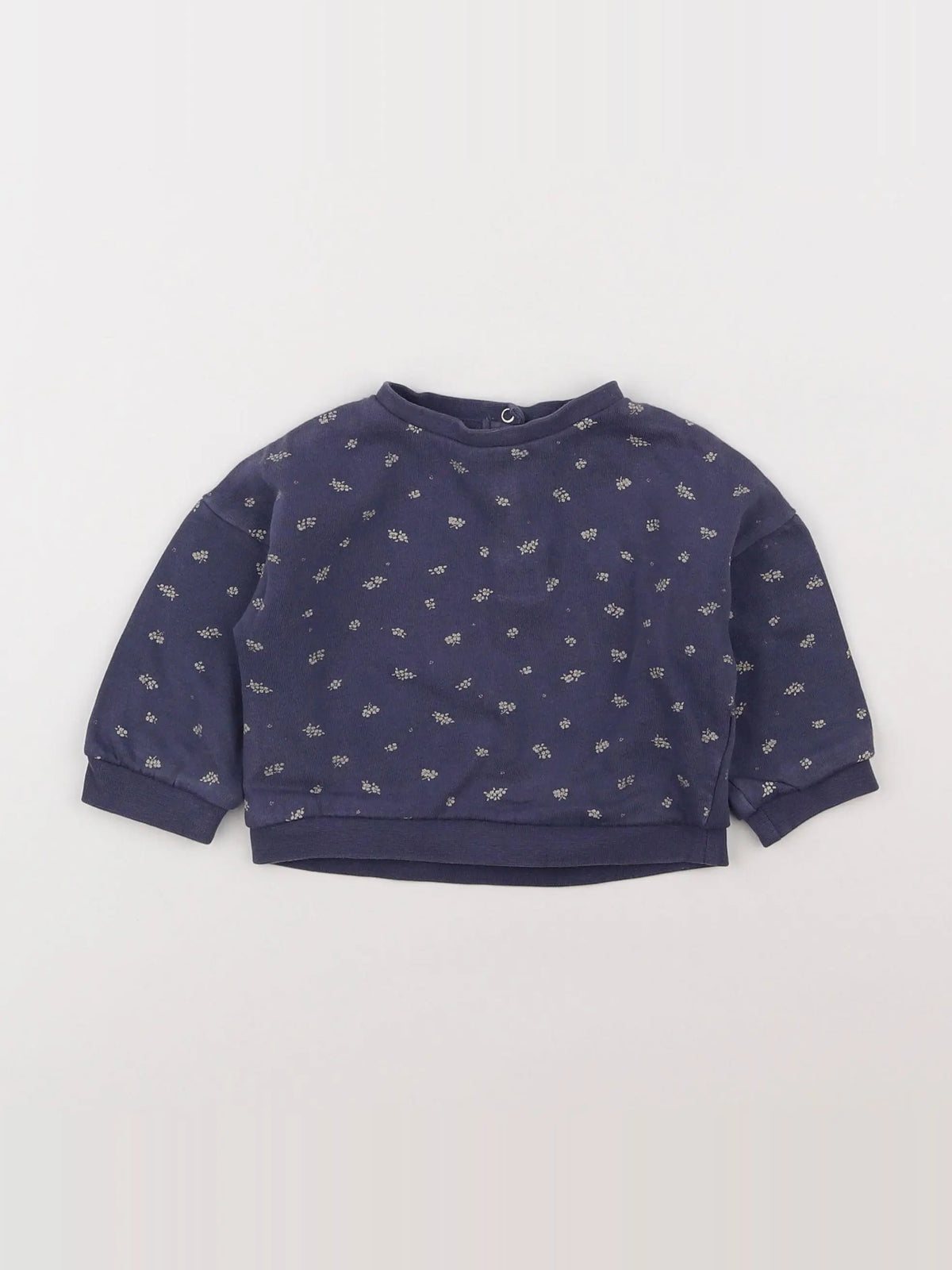 Vertbaudet - sweat bleu - 6 mois