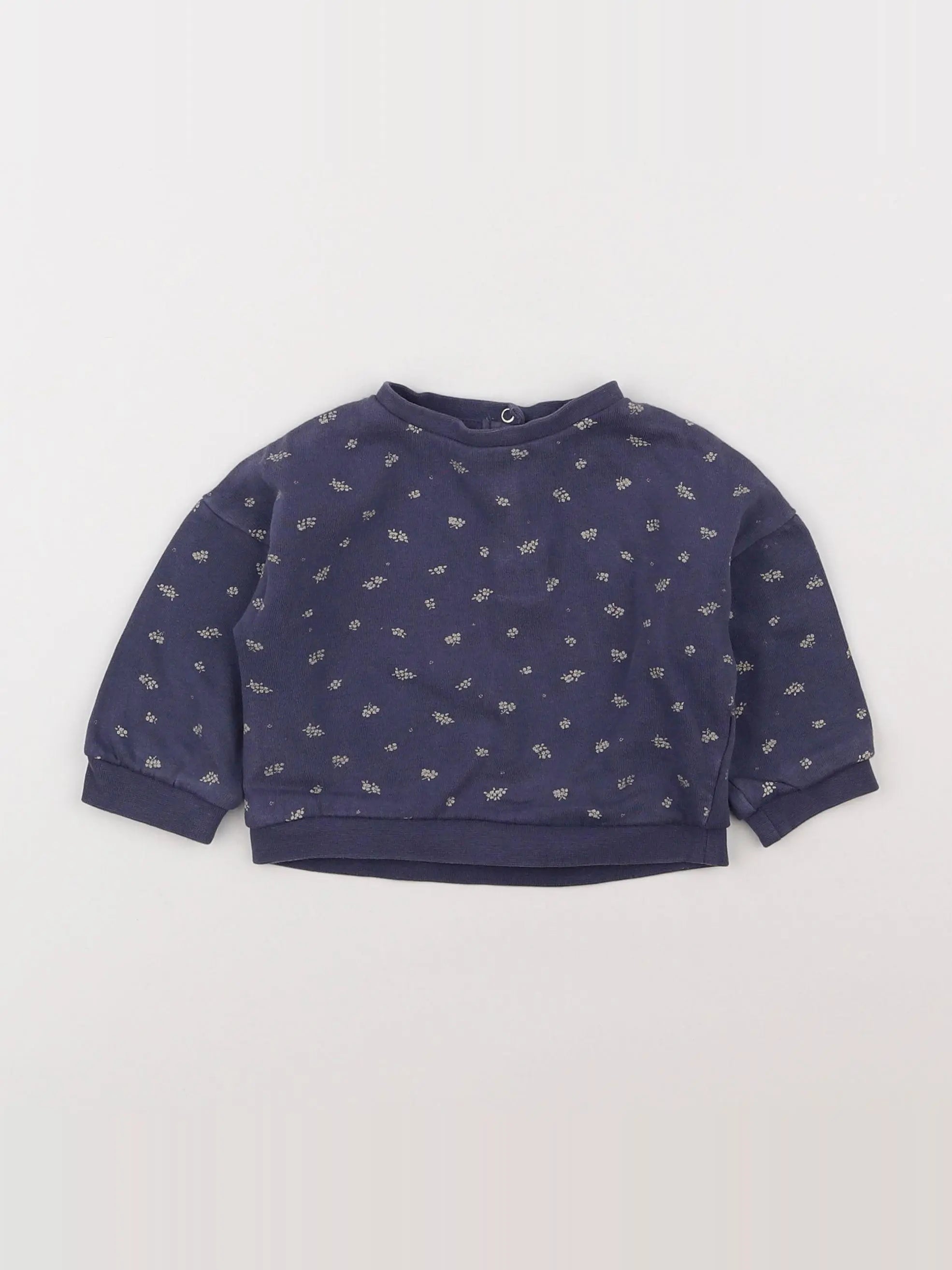 Vertbaudet - sweat bleu - 6 mois