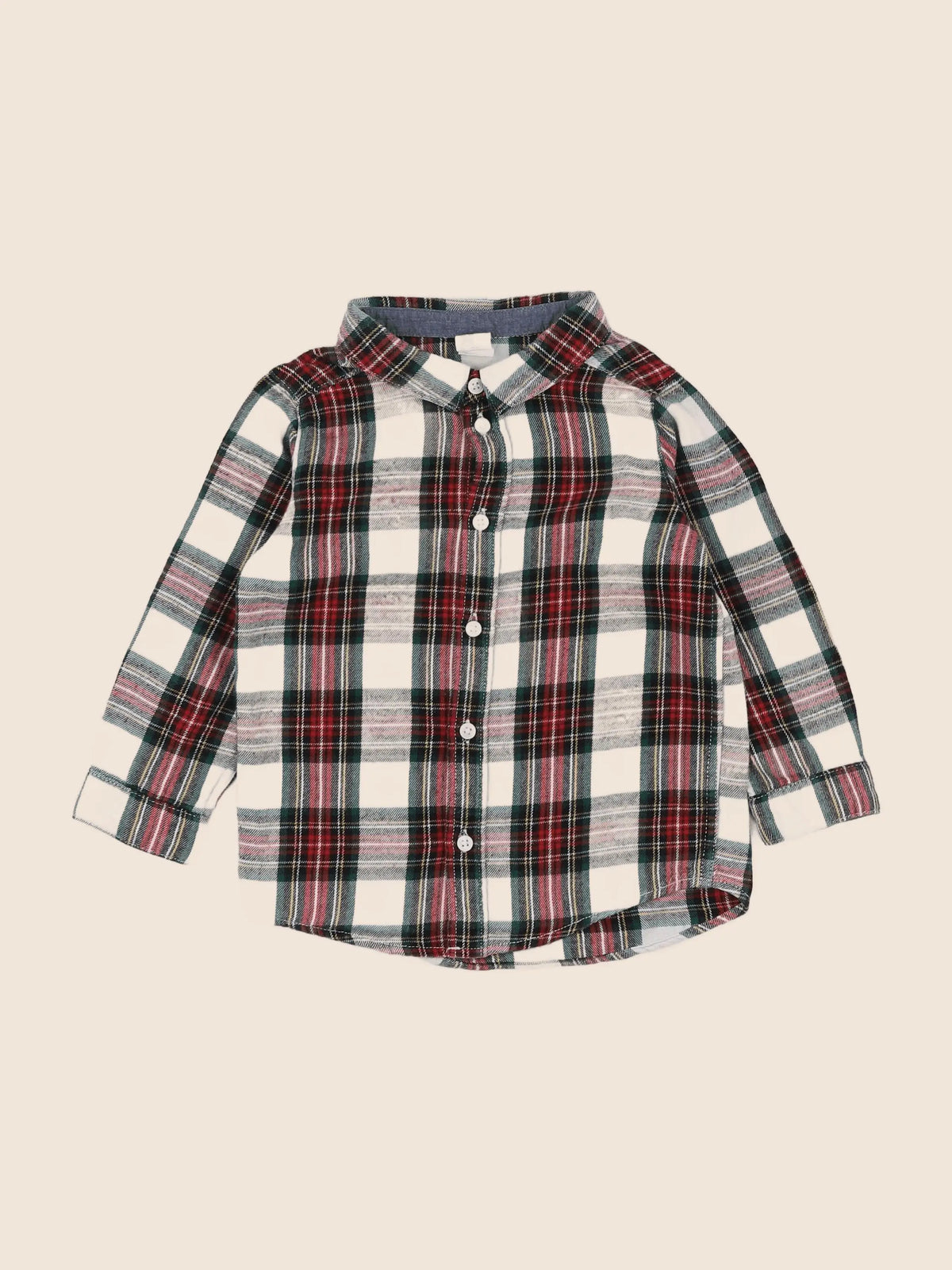 H&M - chemise rouge - 18 mois à 2 ans