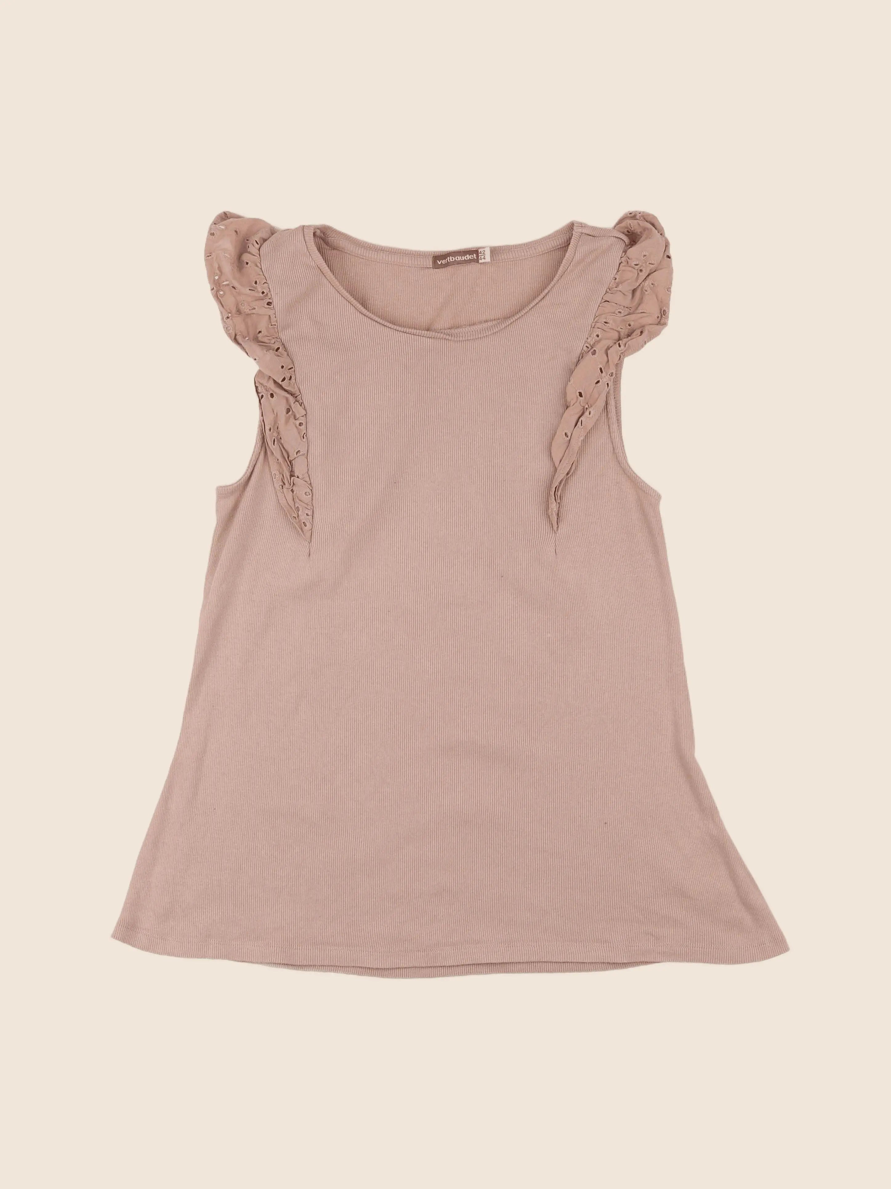 Vertbaudet - débardeur grossesse beige - 42 à 44