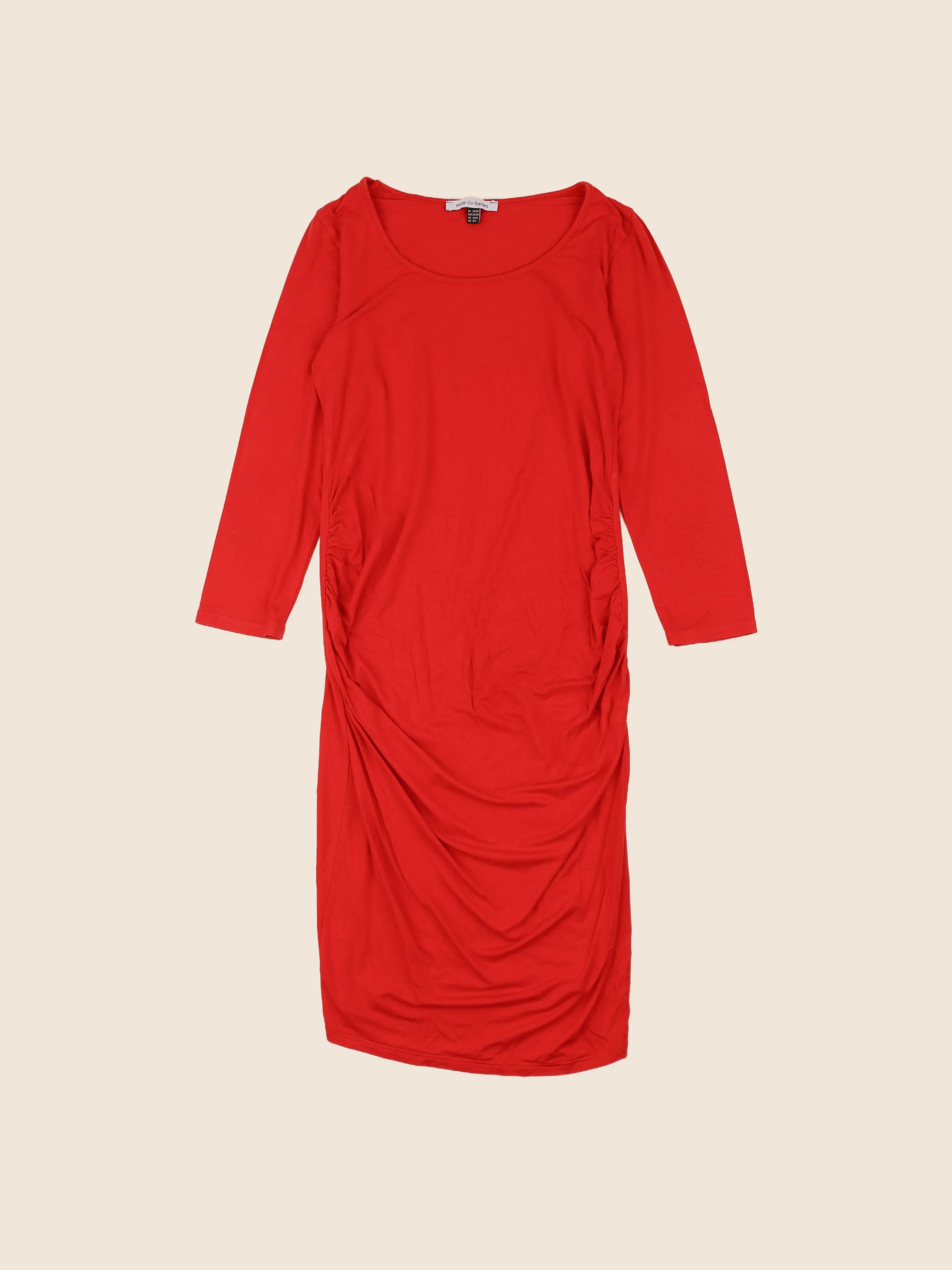 Envie de fraise - robe grossesse rouge - 38 à 40