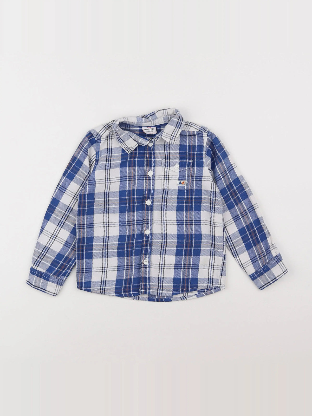 Tape à l'oeil - chemise blanc, bleu - 3 ans