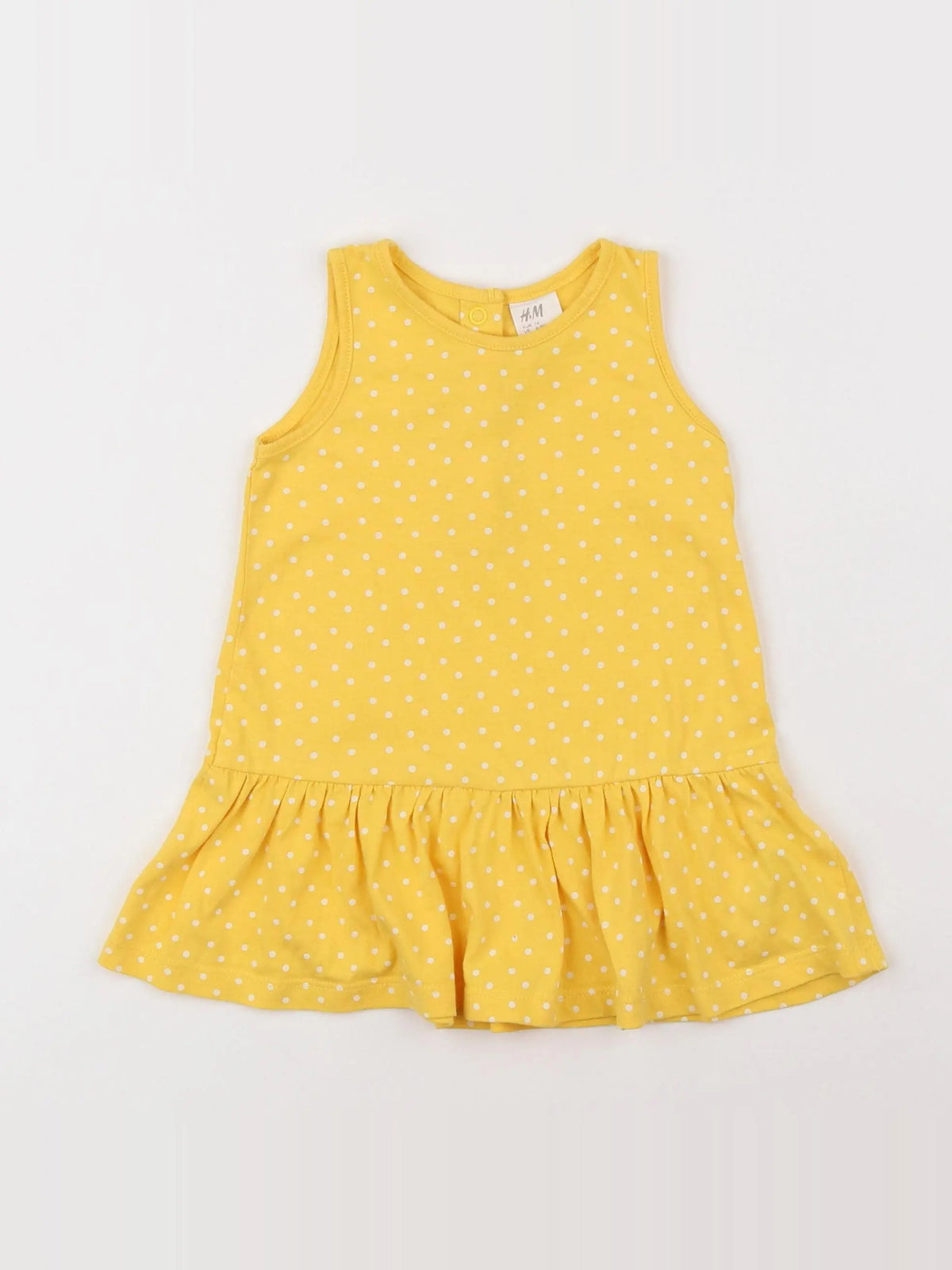 H&M - robe jaune - 6/9 mois