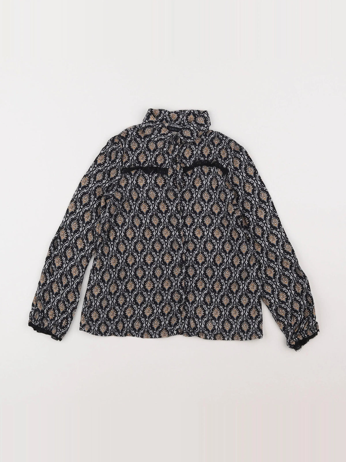 IKKS - blouse noir - 6 ans