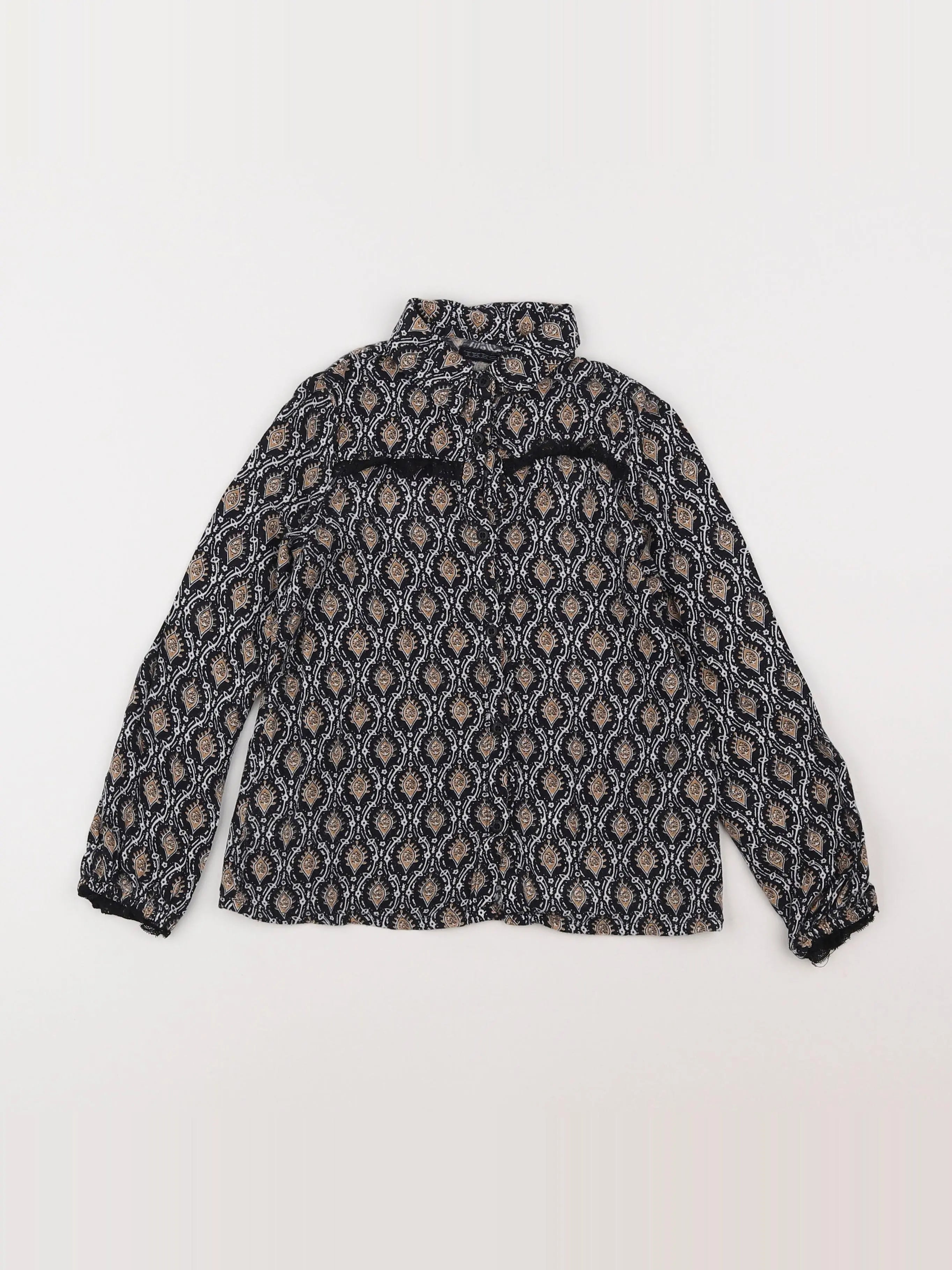 IKKS - blouse noir - 6 ans
