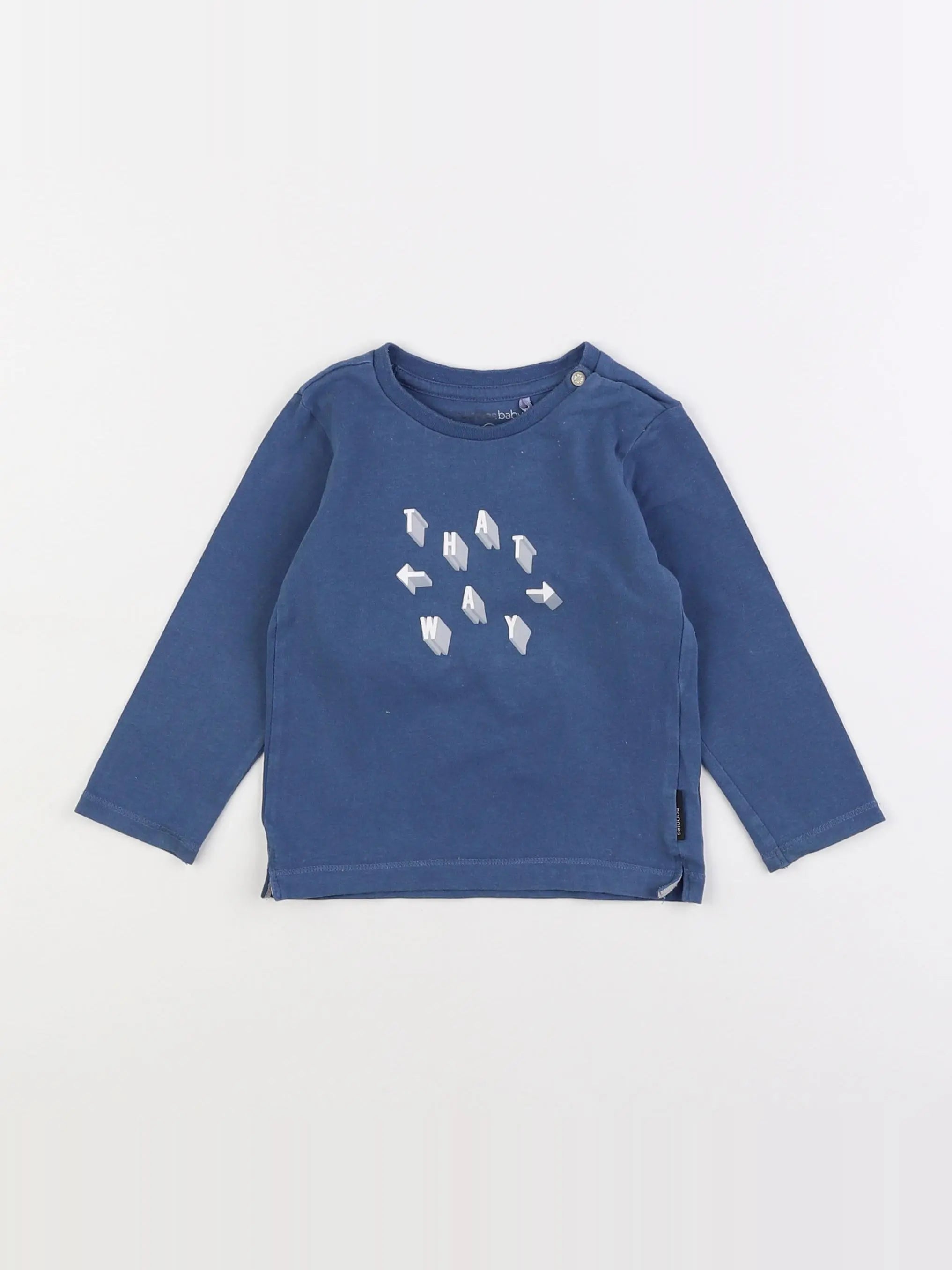 Noppies - tee-shirt bleu - 9/12 mois