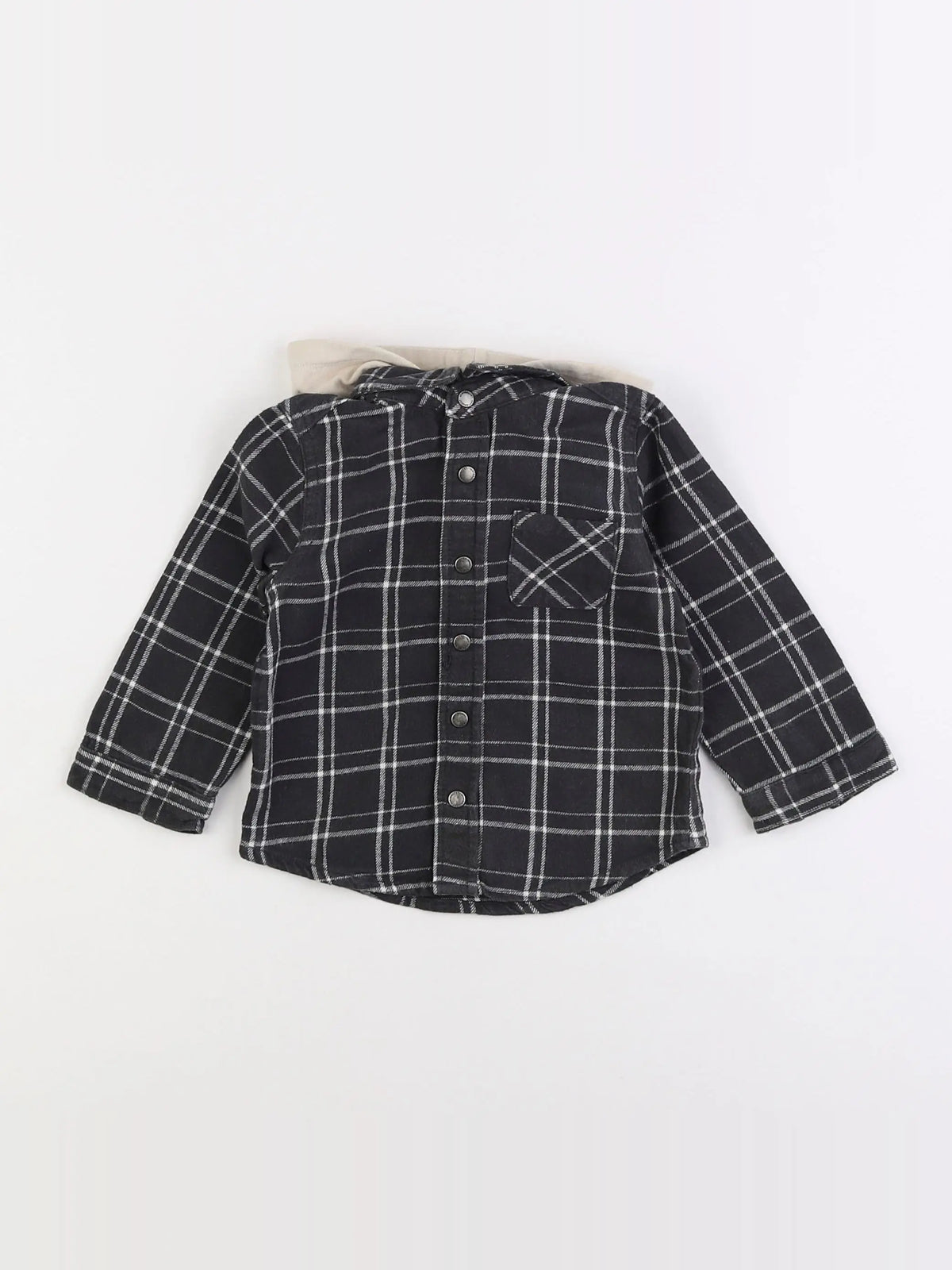 Vertbaudet - chemise gris - 18 mois