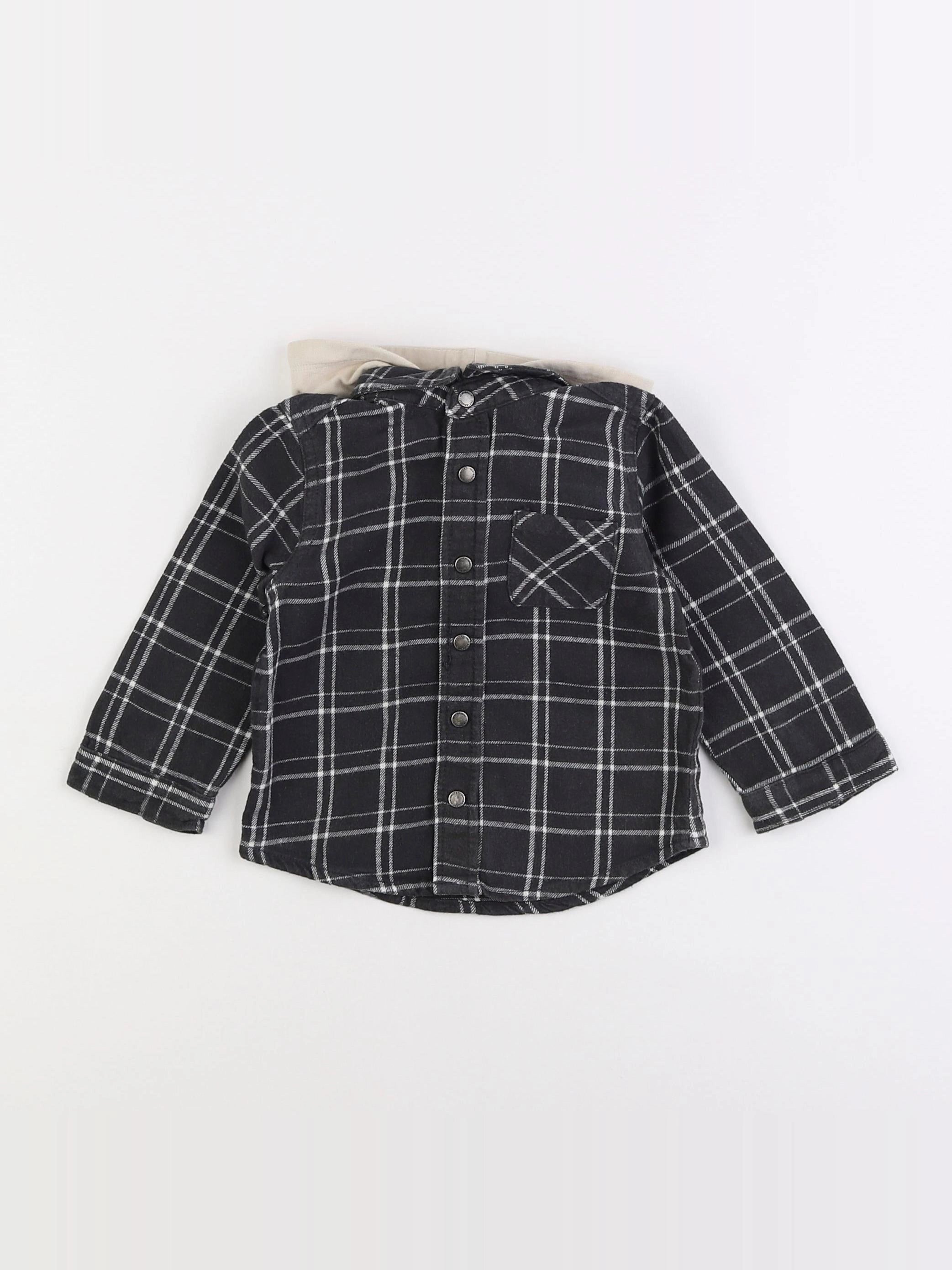 Vertbaudet - chemise gris - 18 mois