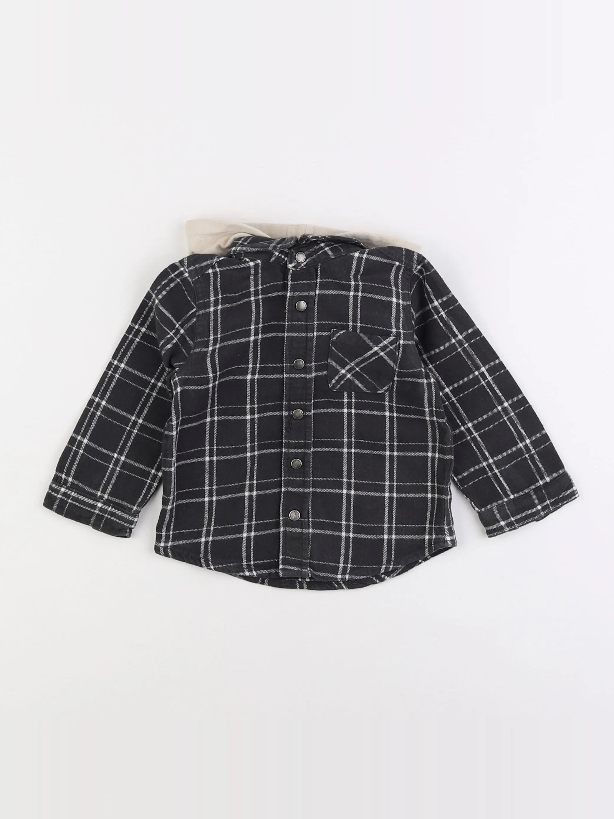 Vertbaudet - chemise gris - 18 mois