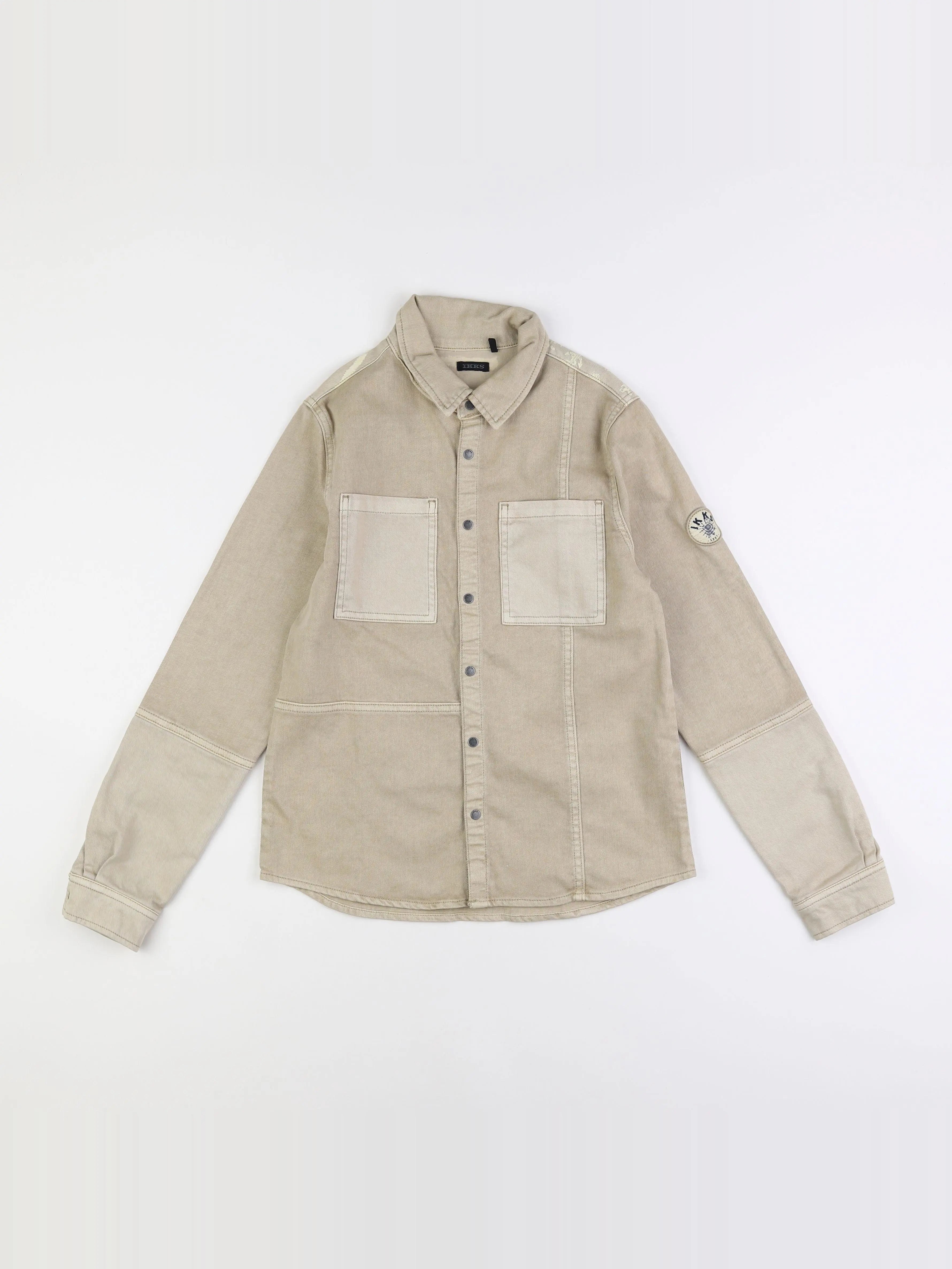 IKKS - chemise imprimé au dos marron - 12 ans