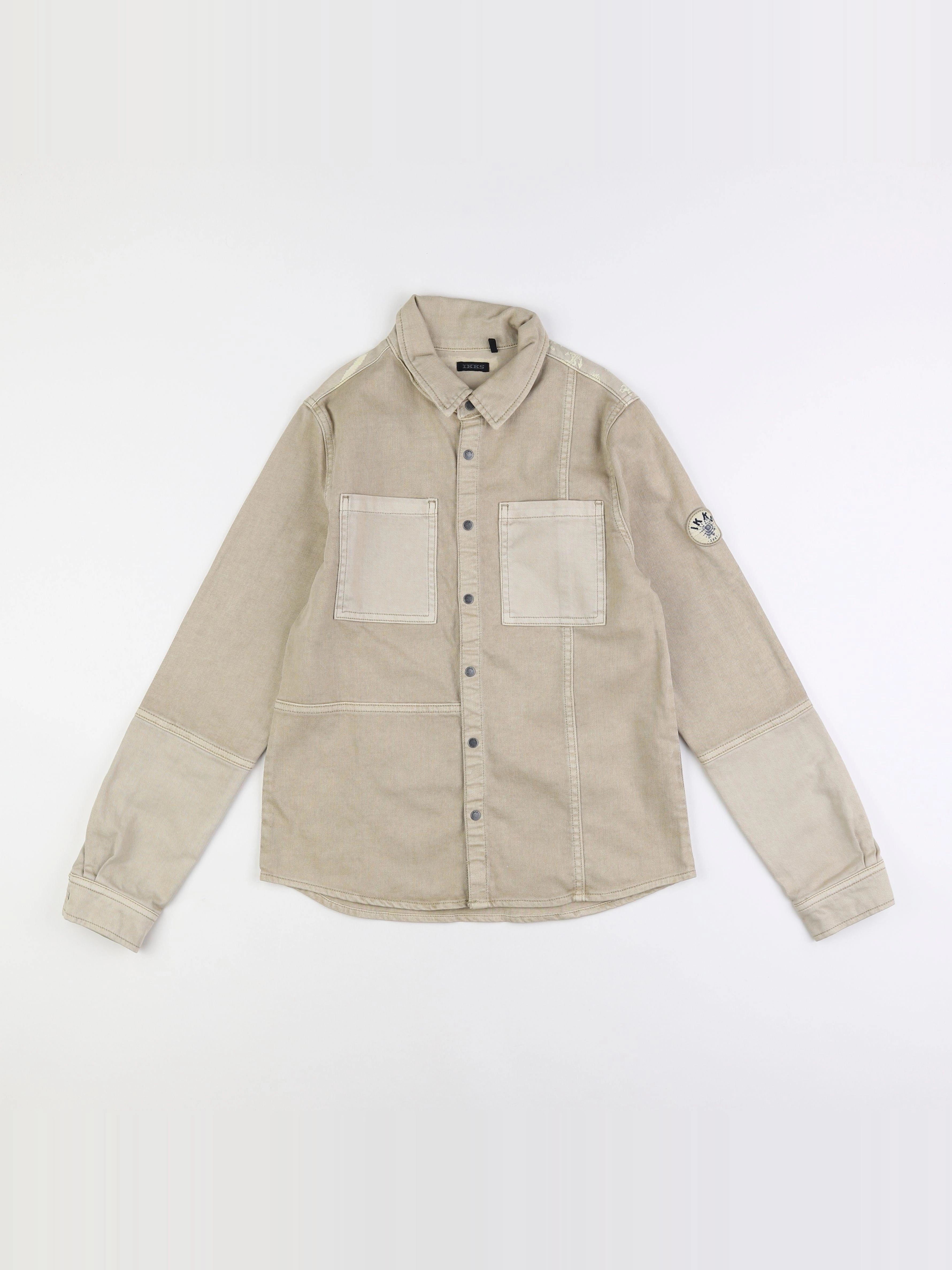 IKKS - chemise imprimé au dos marron - 12 ans