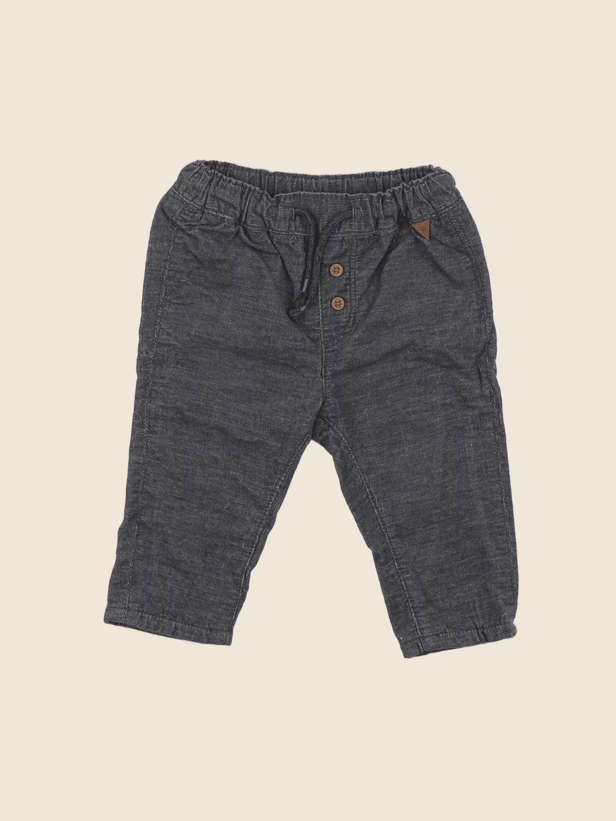 H&M - pantalon gris - 4/6 mois