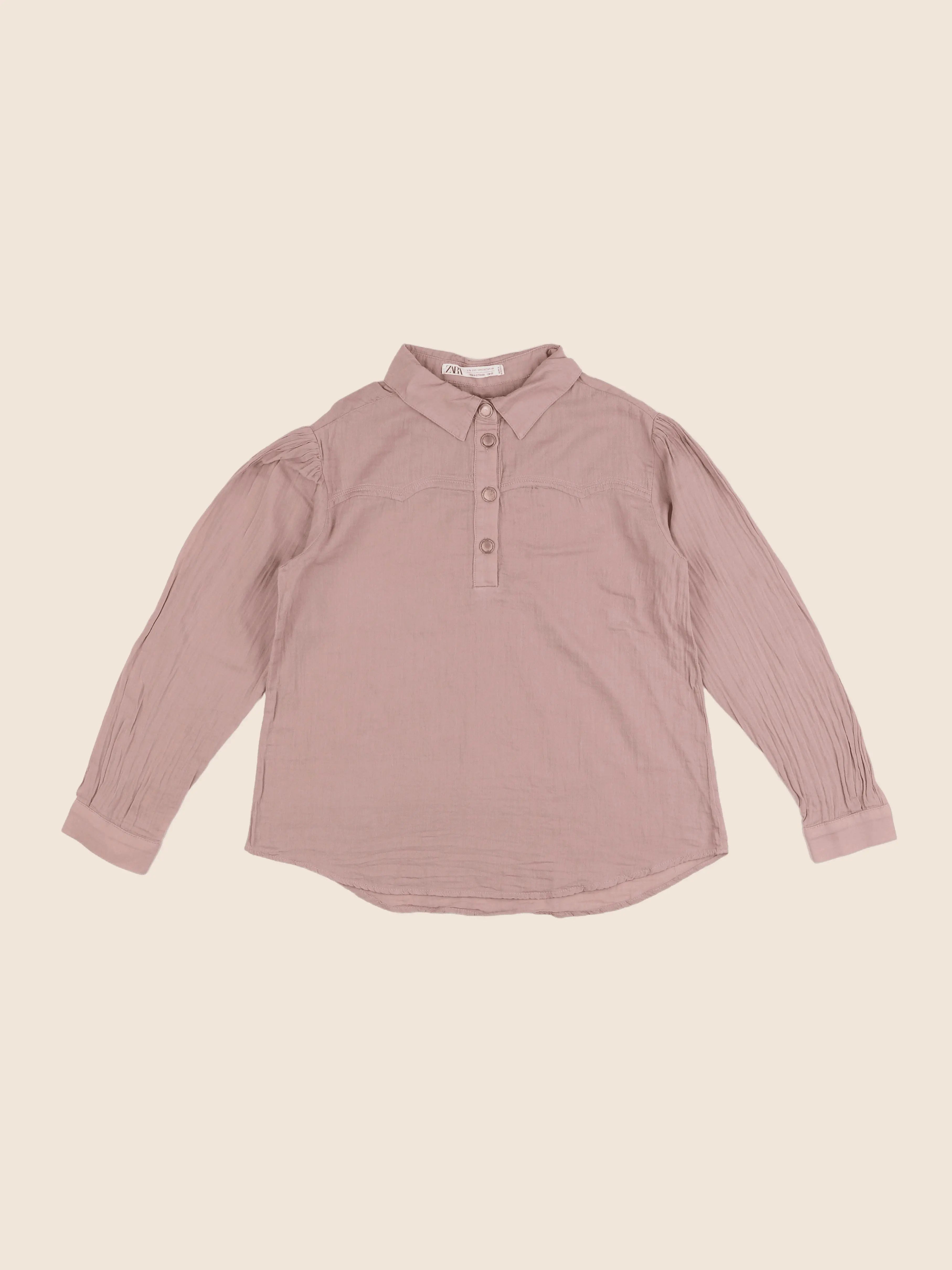 Zara - blouse rose - 11/12 ans