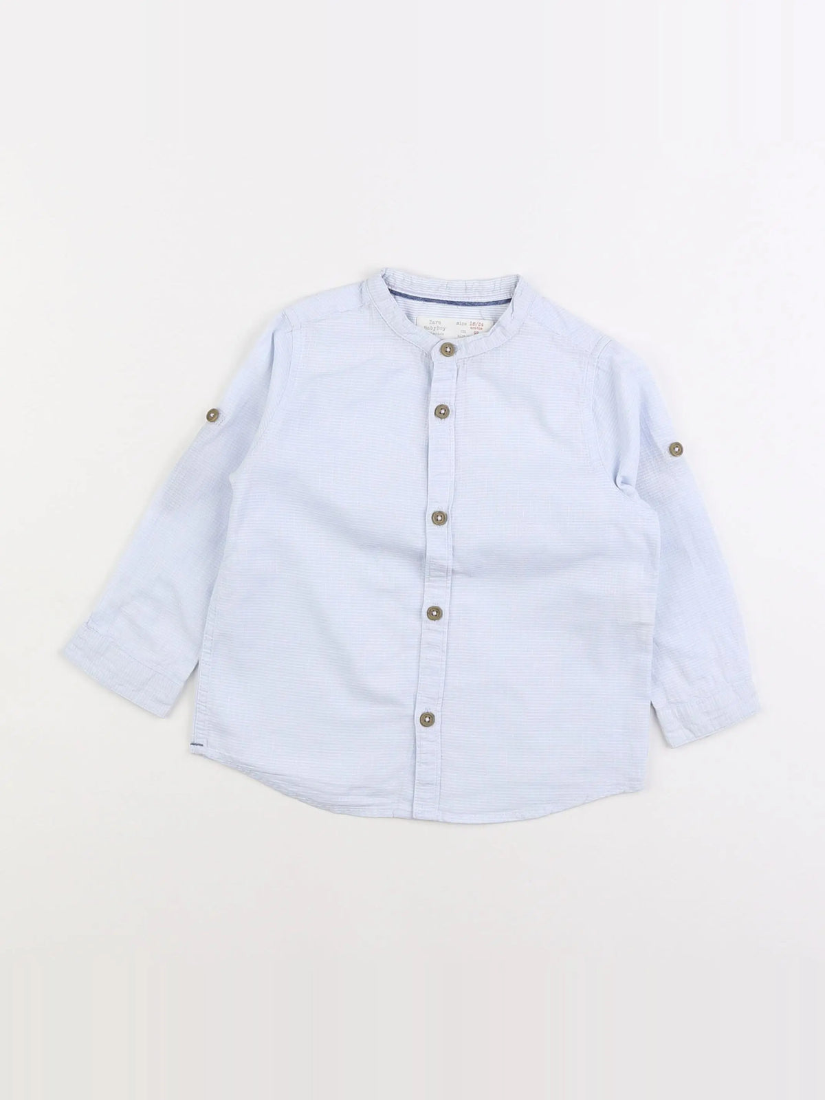 Zara - chemise bleu - 12/18 mois