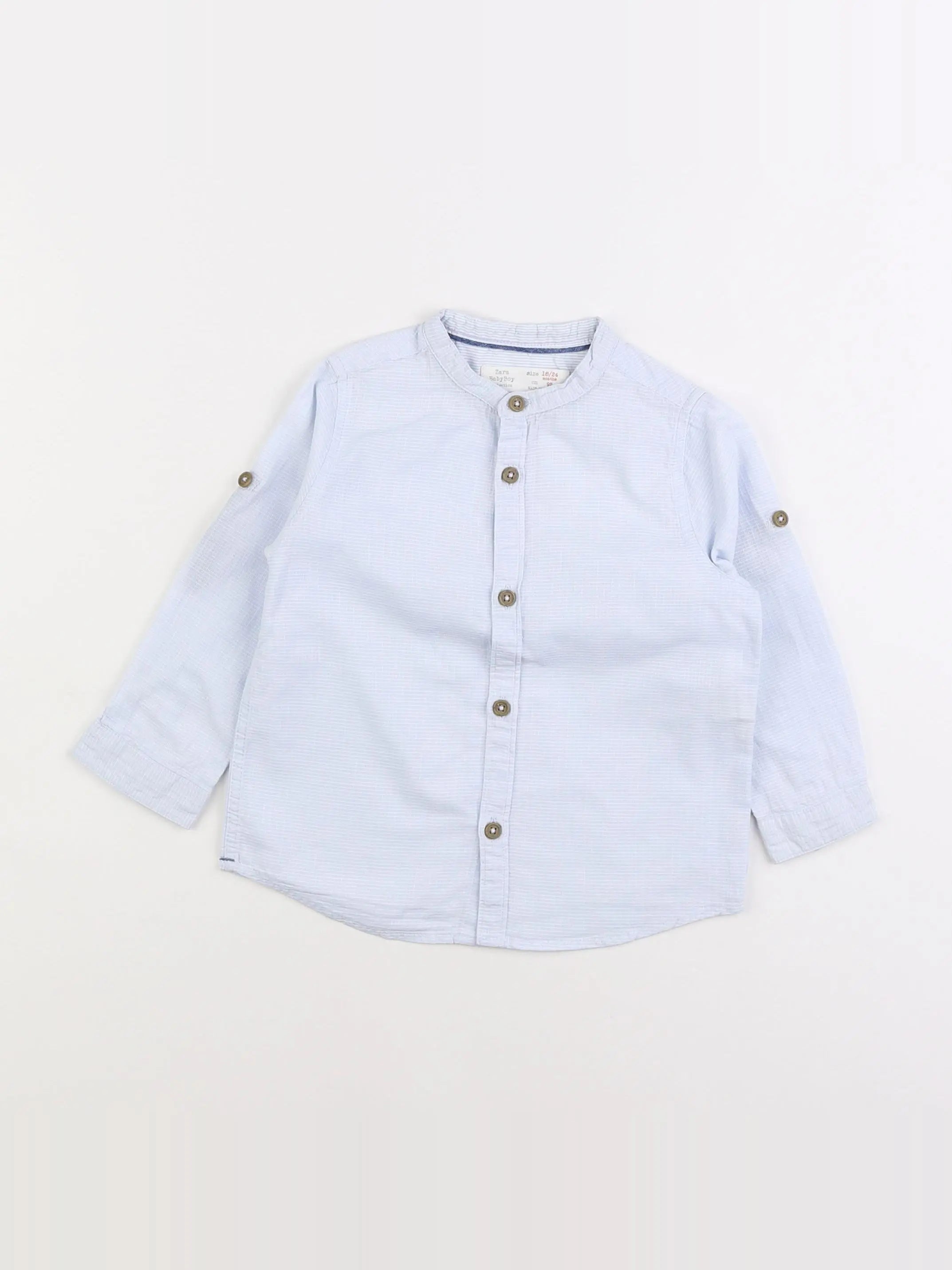 Zara - chemise bleu - 12/18 mois