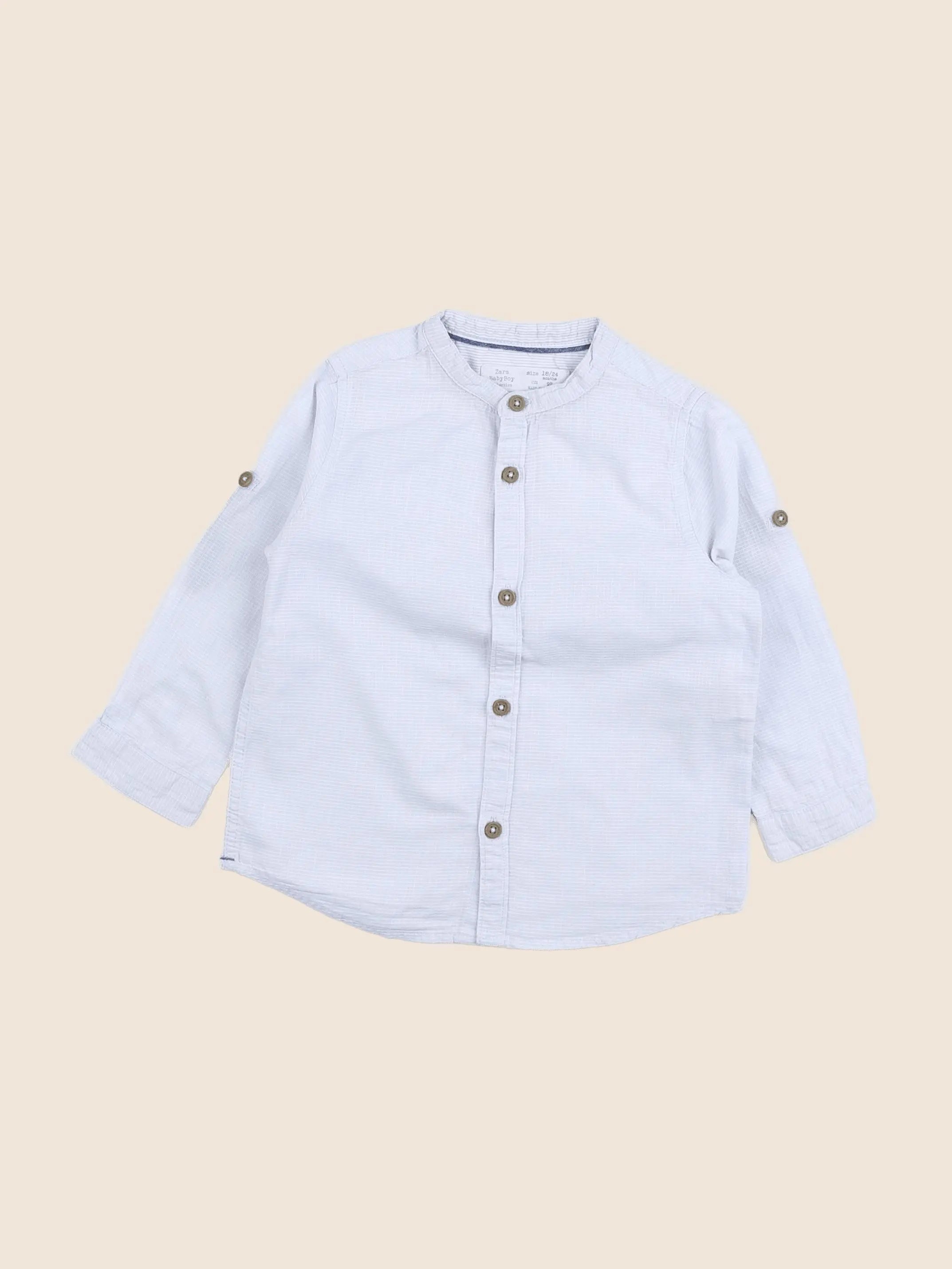 Zara - chemise bleu - 12/18 mois