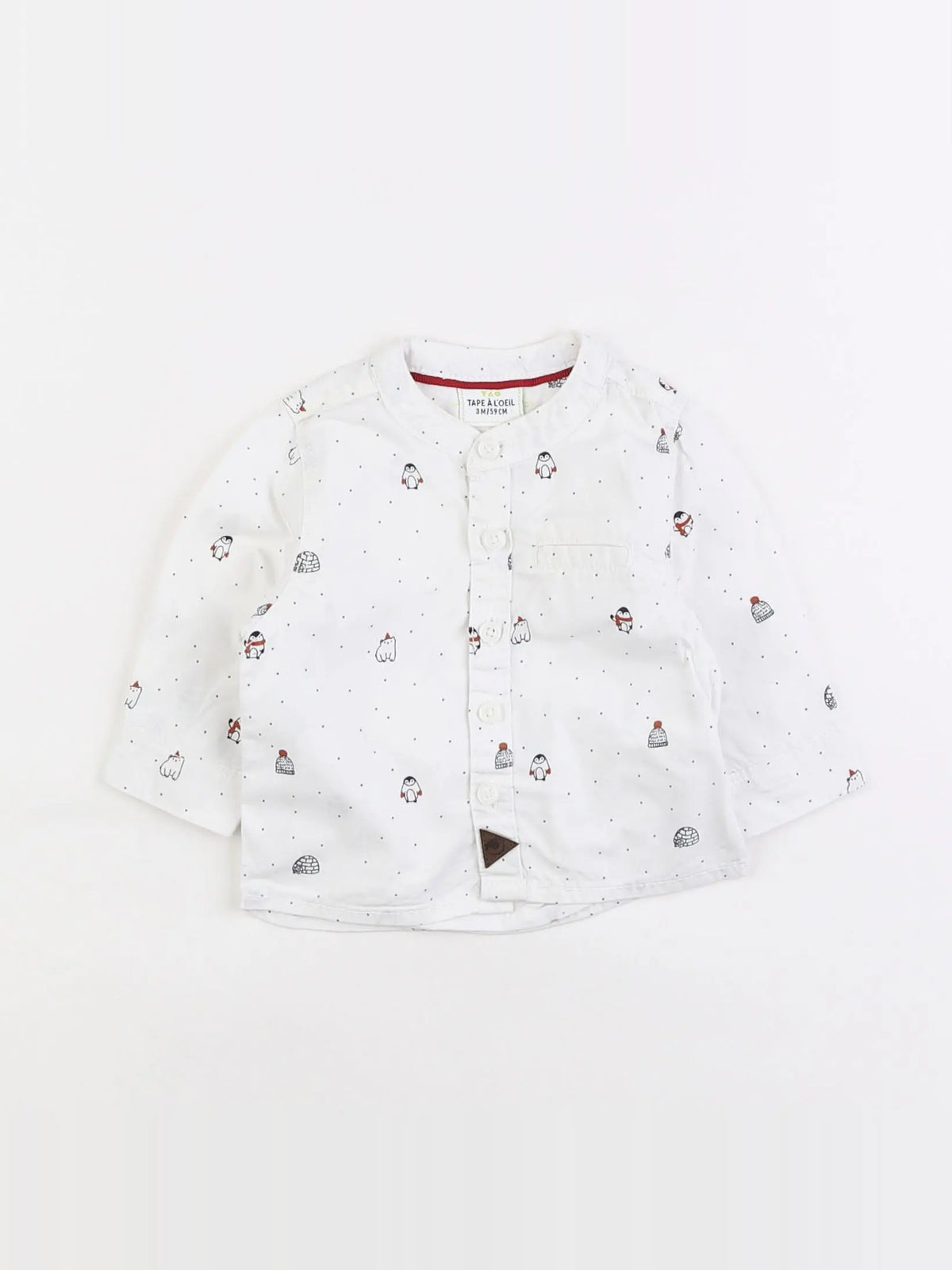 Tape à l'oeil - chemise blanc - 3 mois