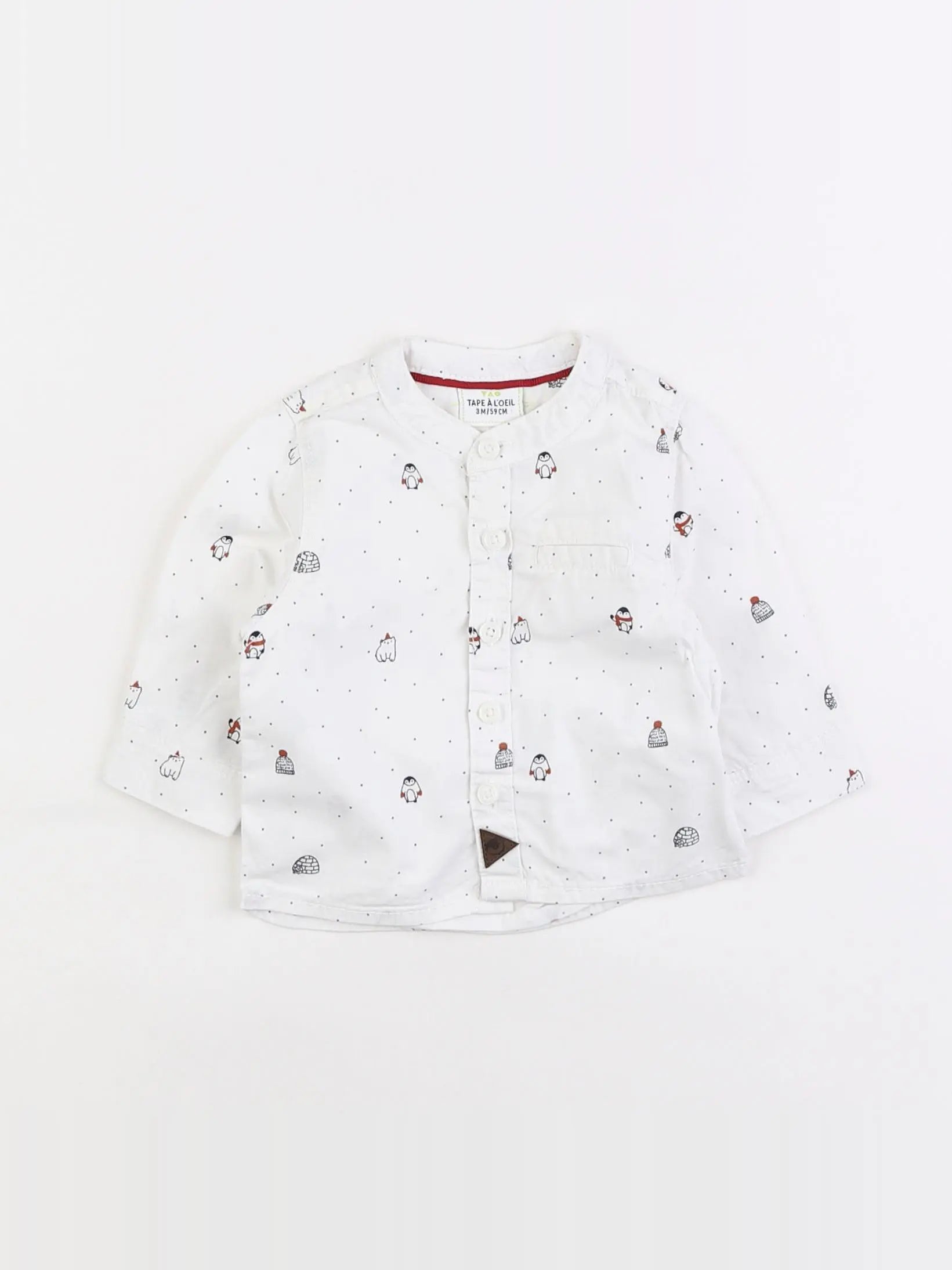 Tape à l'oeil - chemise blanc - 3 mois
