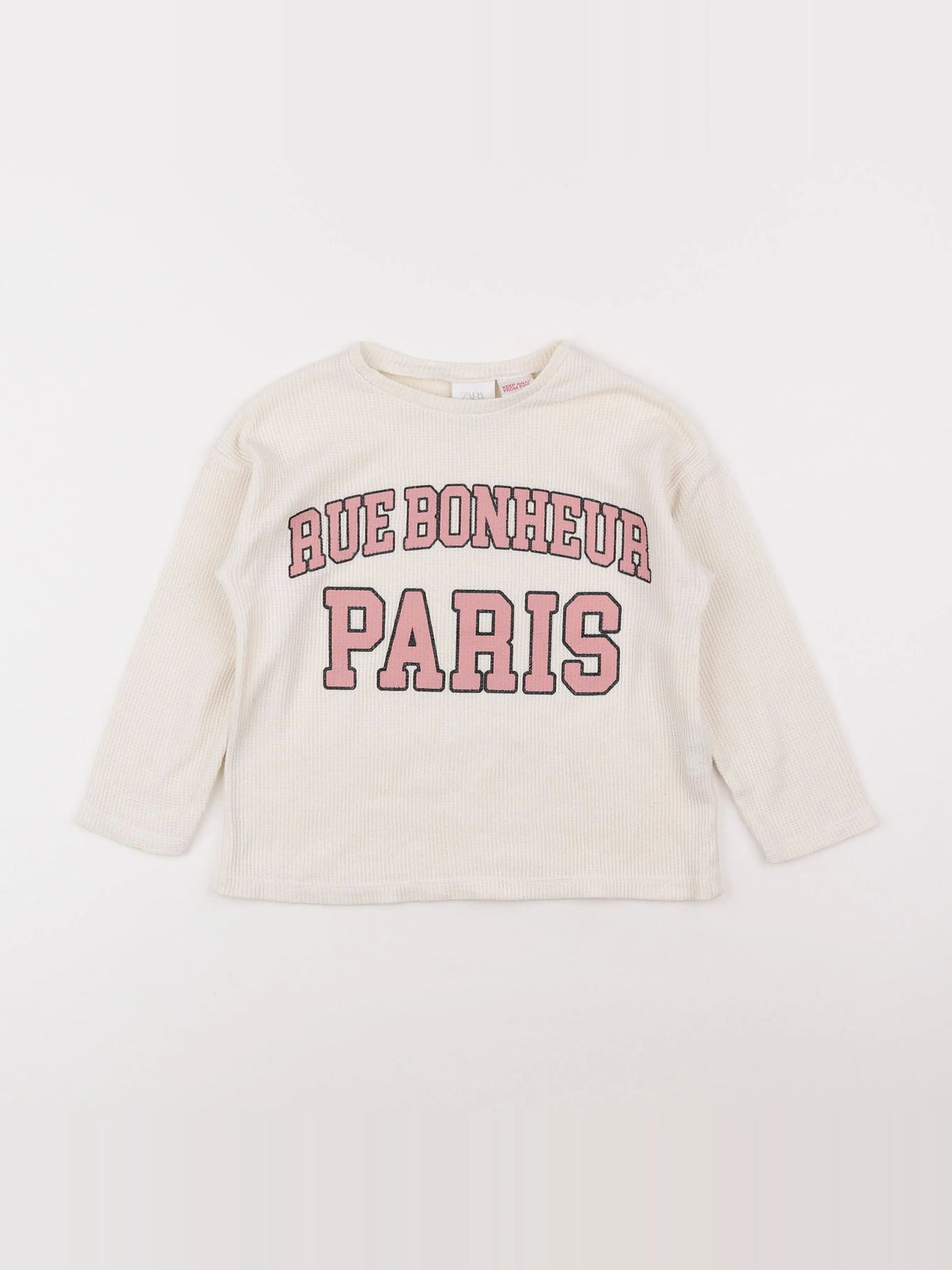 Zara - sweat beige - 3/4 ans
