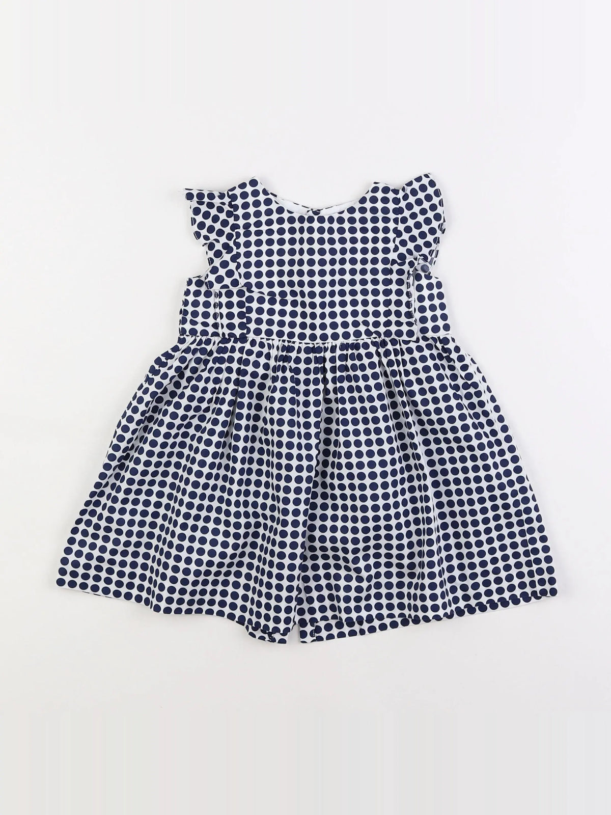 Jacadi - robe blanc, bleu - 18 mois