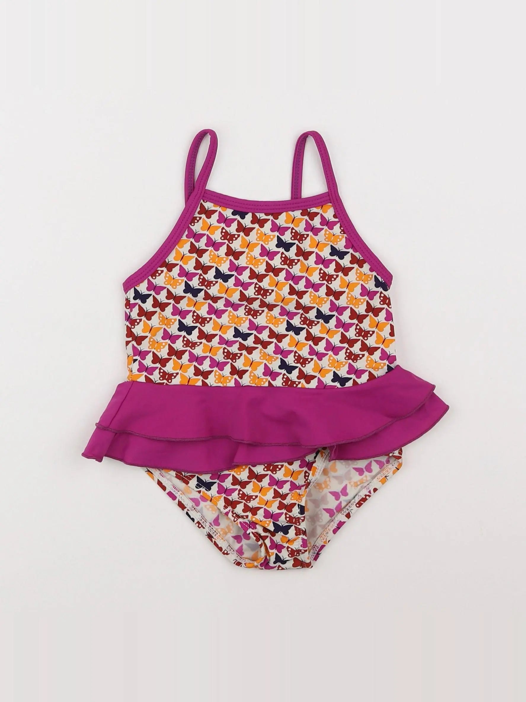 Vertbaudet - maillot de bain rose - 12 mois