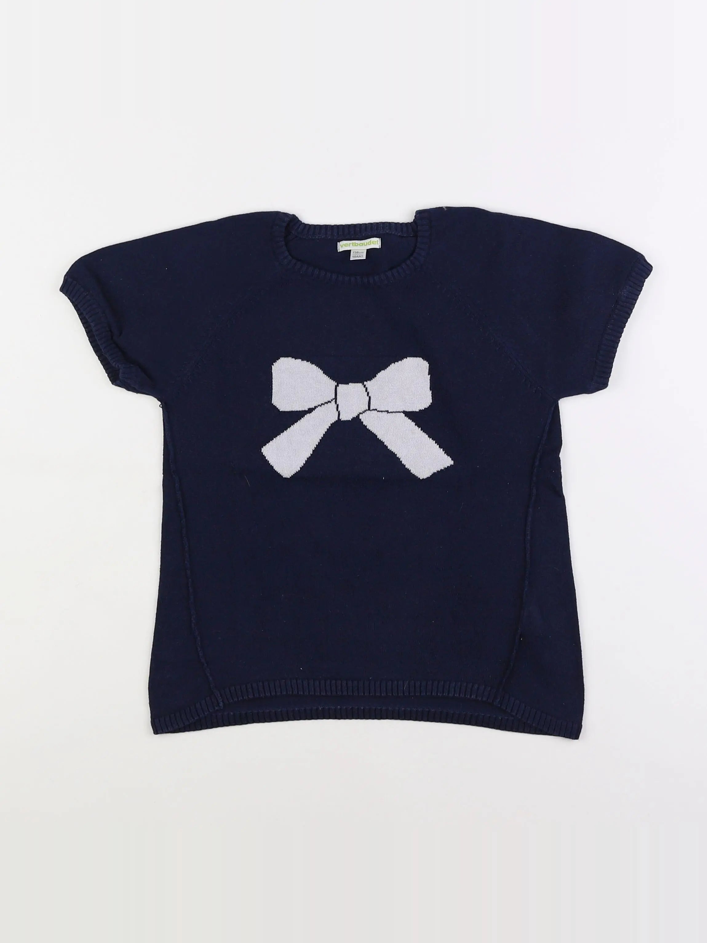 Vertbaudet - pull bleu - 10 ans