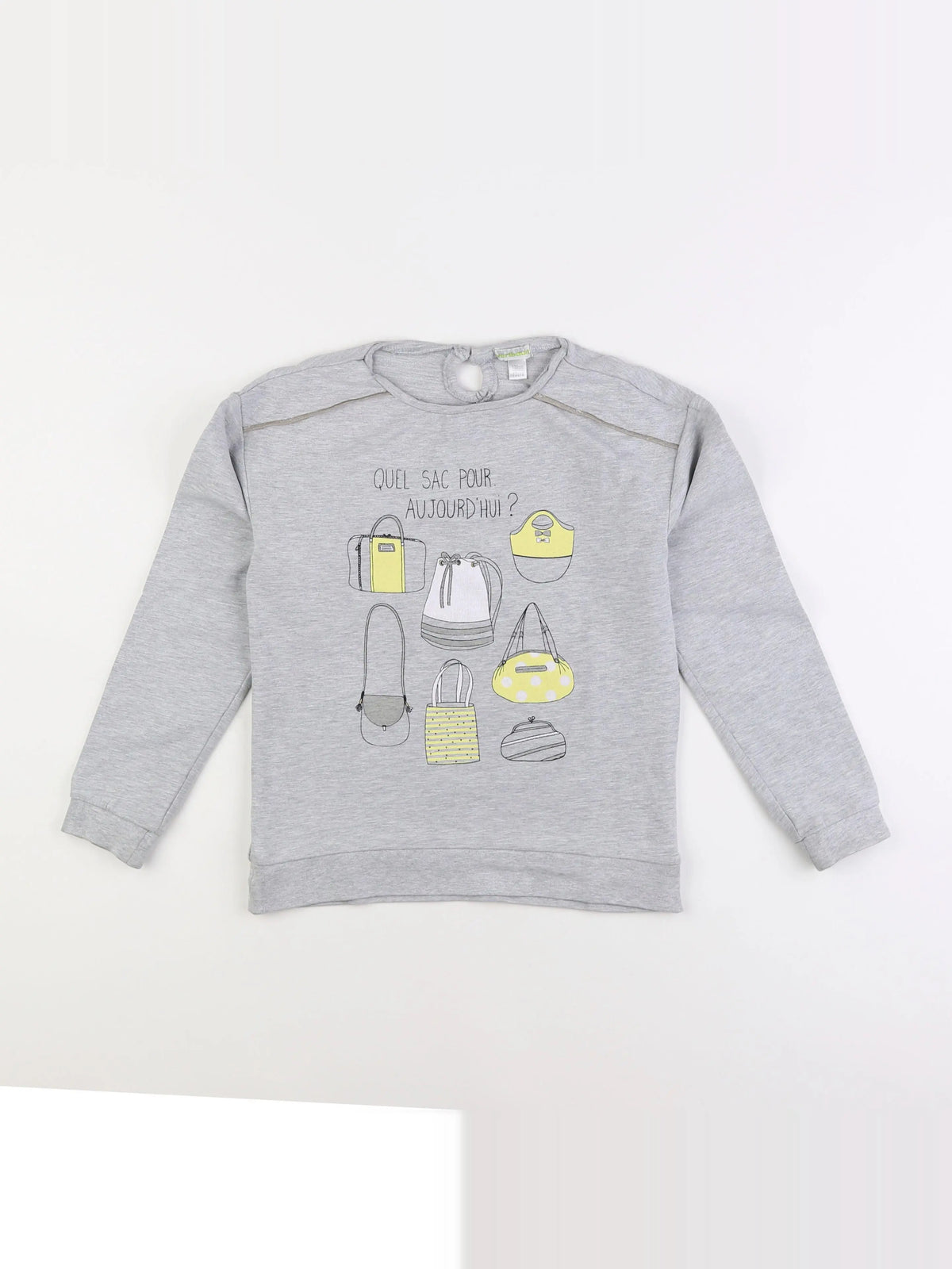 Vertbaudet - sweat gris - 10 ans