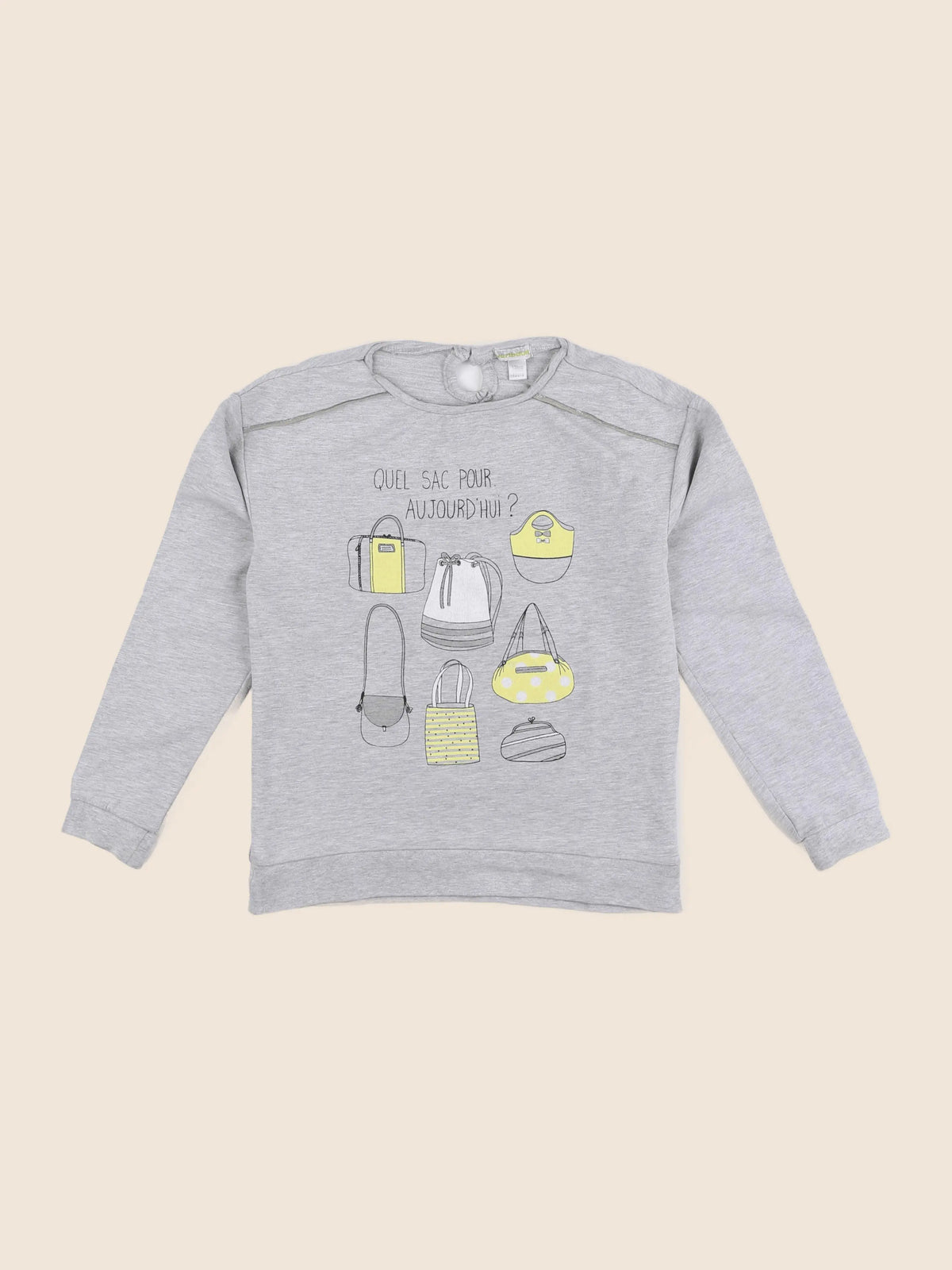 Vertbaudet - sweat gris - 10 ans