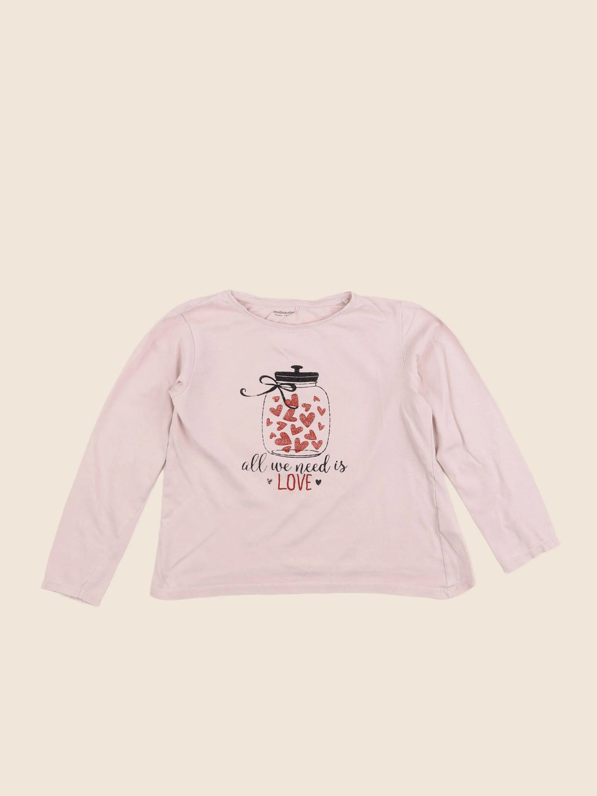 Vertbaudet - tee-shirt rose - 10 ans