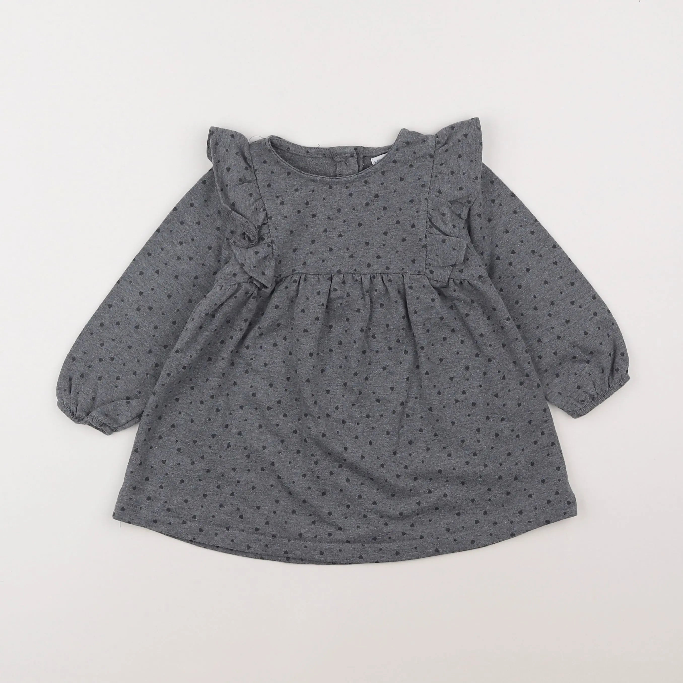 Vertbaudet - robe gris - 2 ans