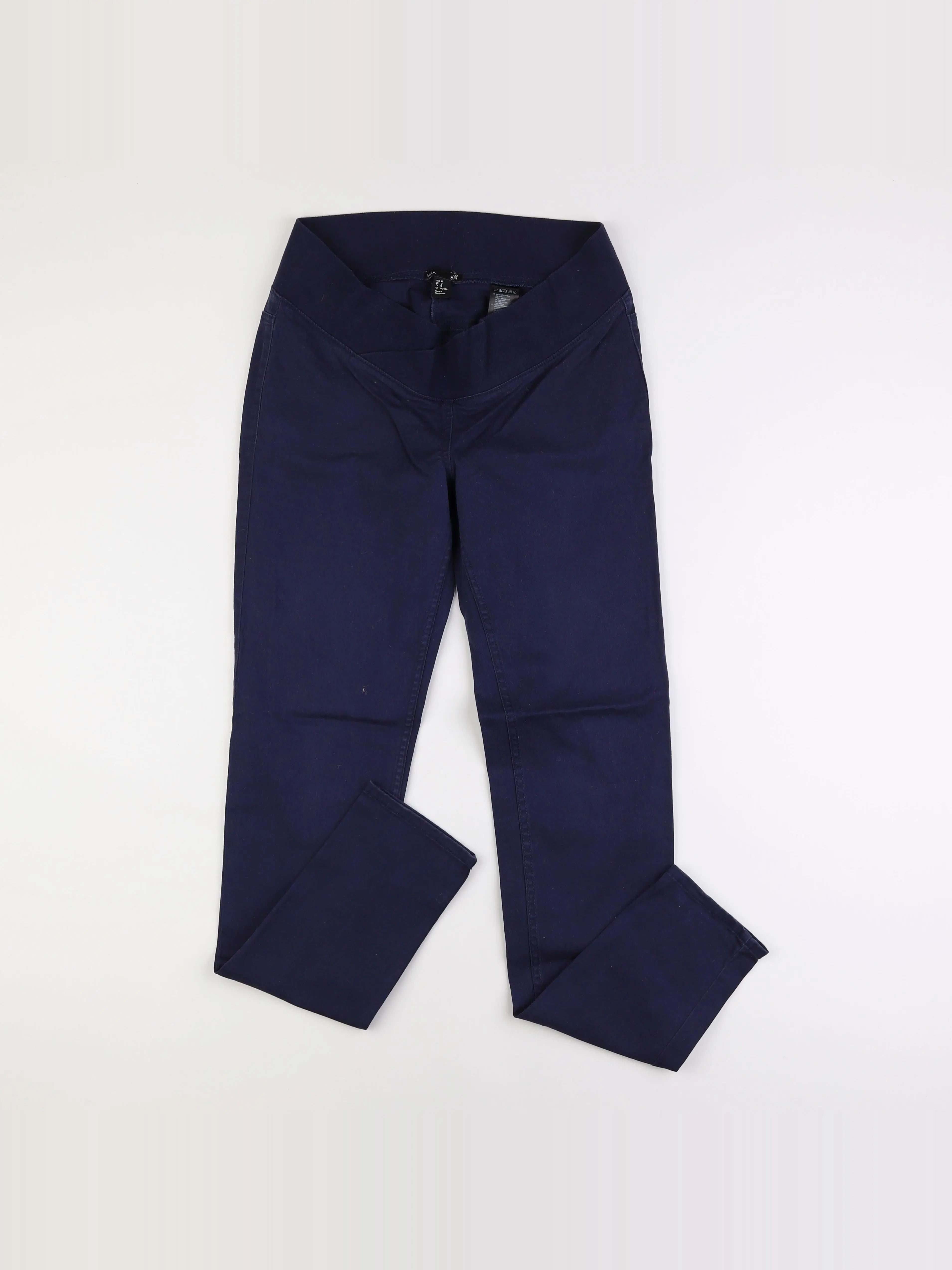 H&M - pantalon grossesse bleu - 42