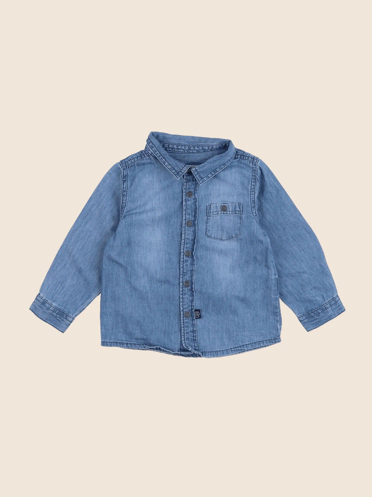 Vertbaudet - chemise bleu - 18 mois