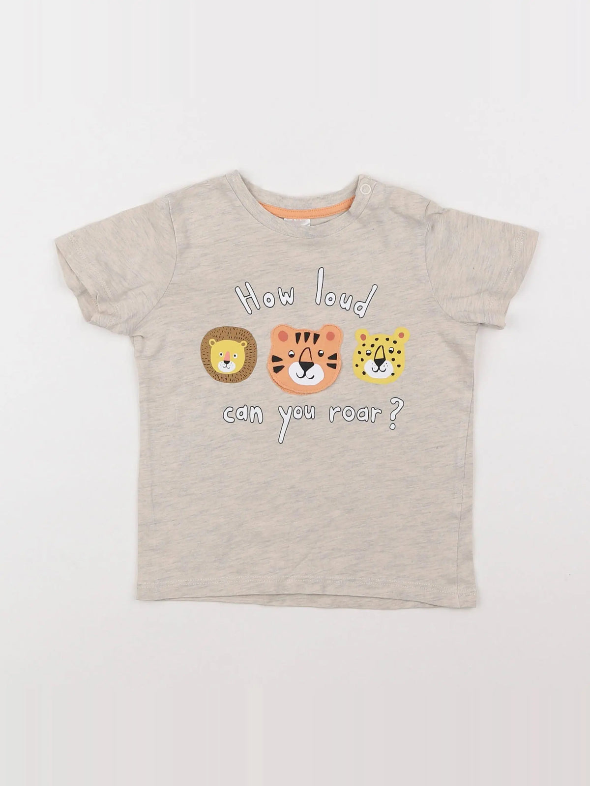 H&M - tee-shirt gris - 9/12 mois
