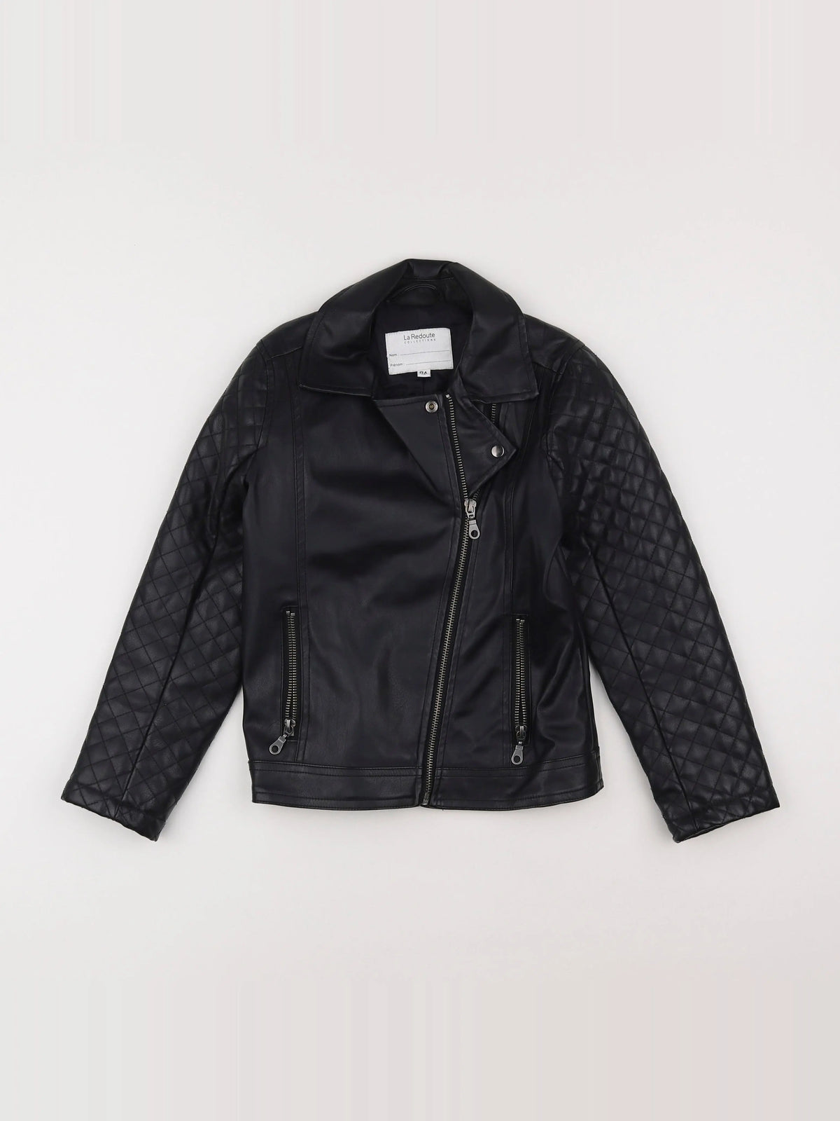 La Redoute - veste simili cuir noir - 8 ans