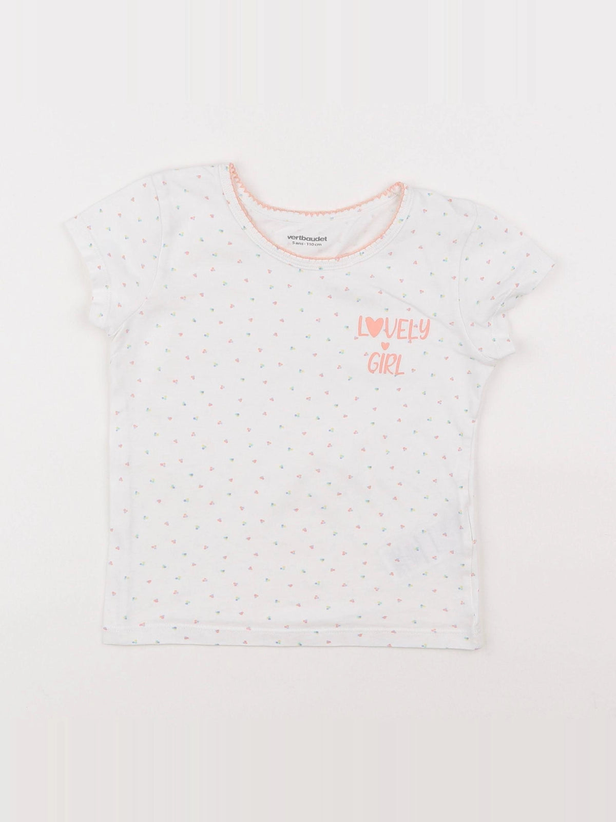 Vertbaudet - maillot de corps blanc - 5 ans