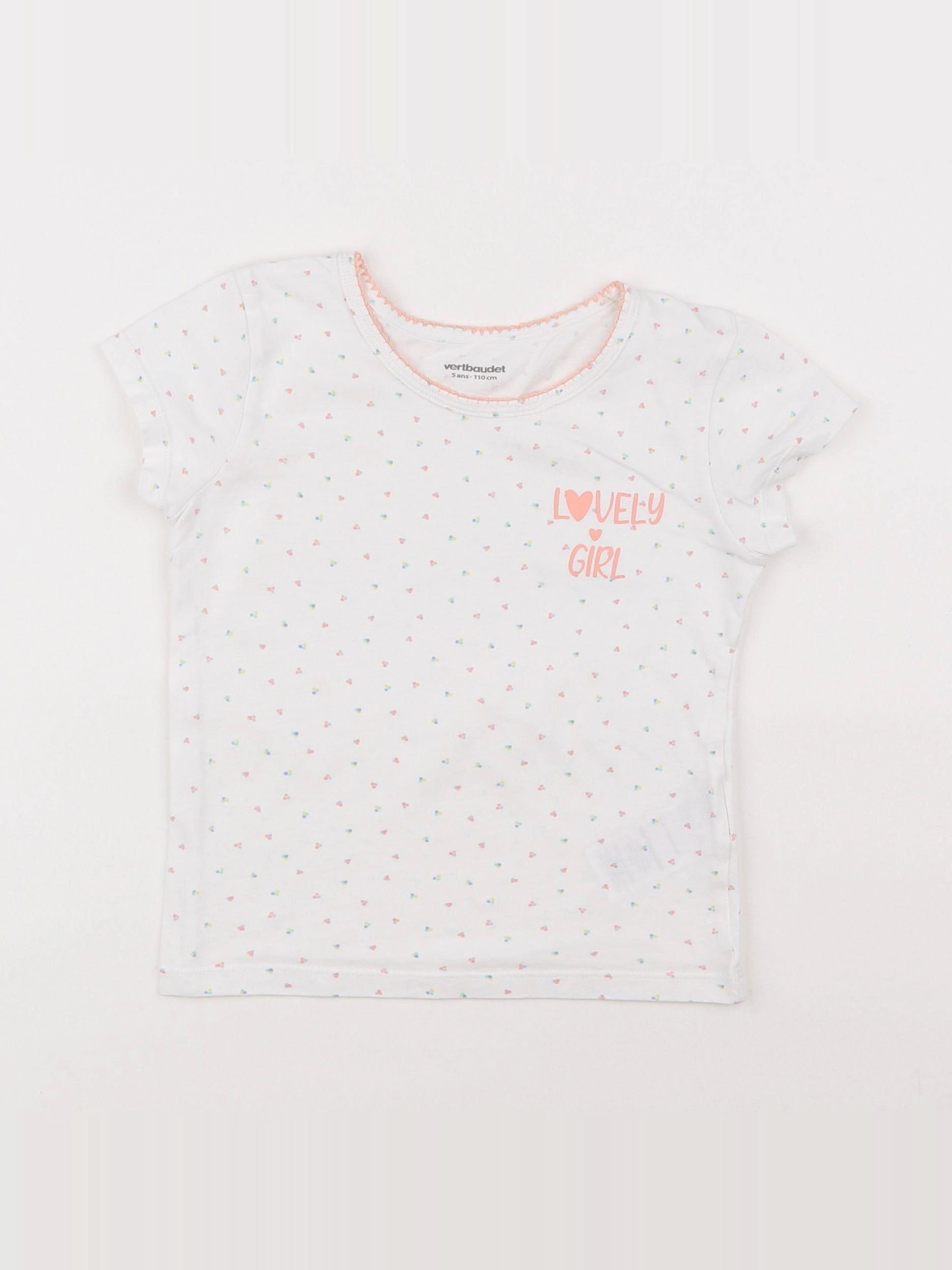 Vertbaudet - maillot de corps blanc - 5 ans