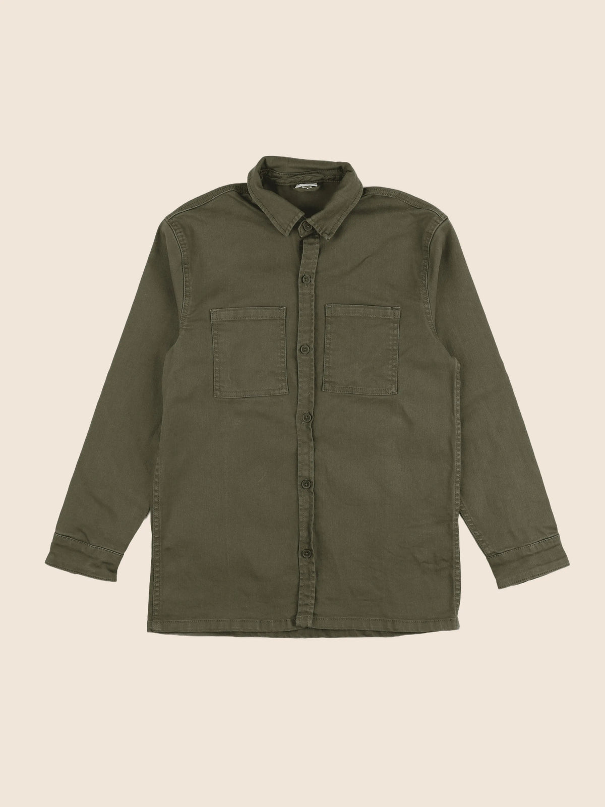 Vertbaudet - chemise imprimé au dos vert - 14 ans